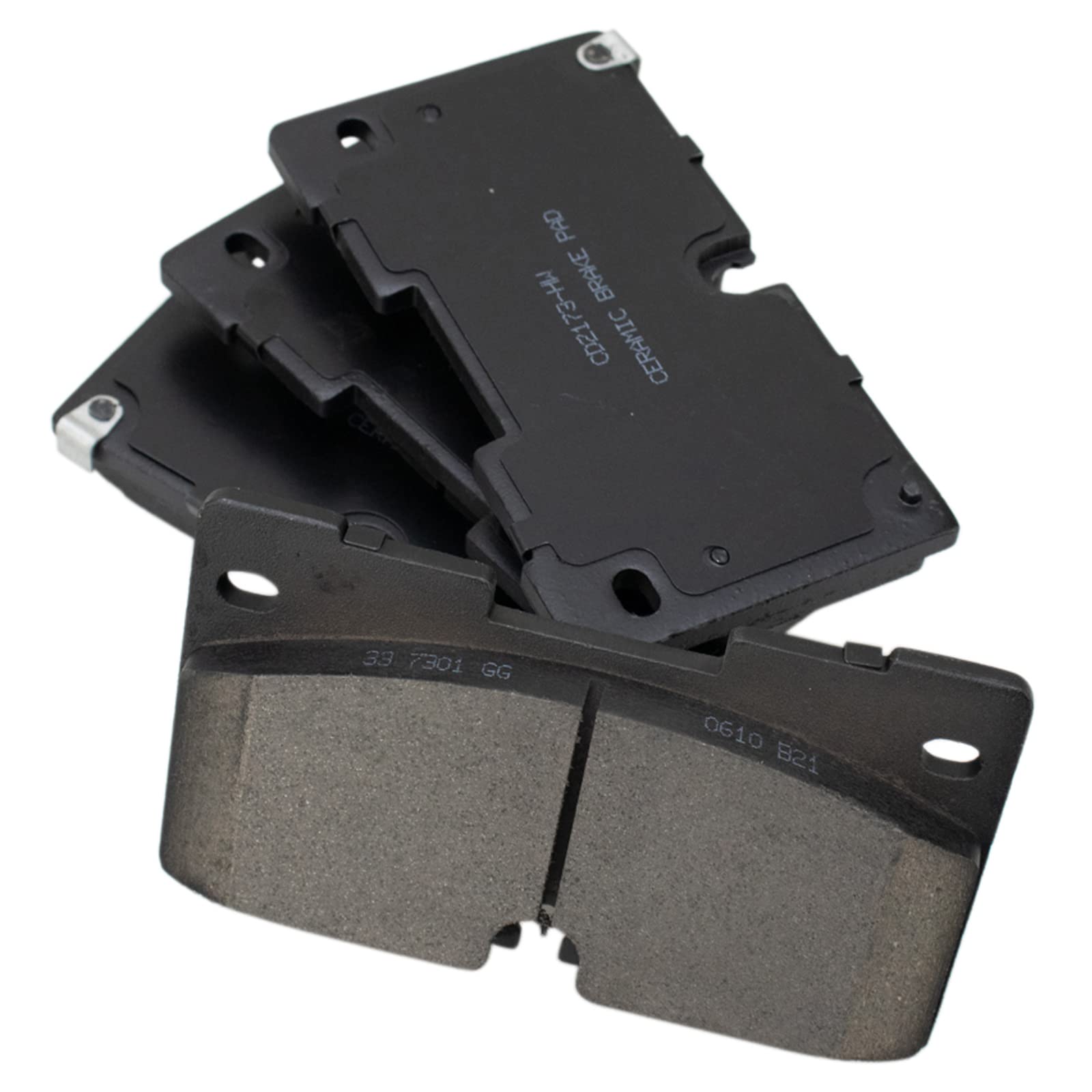 TRQ Front Brake Pads Ceramic Compatible with 2021 Cadillac Escalade Escalade ESV 2019-2023 Chevrolet Silverado 1500 2021-2022 Su