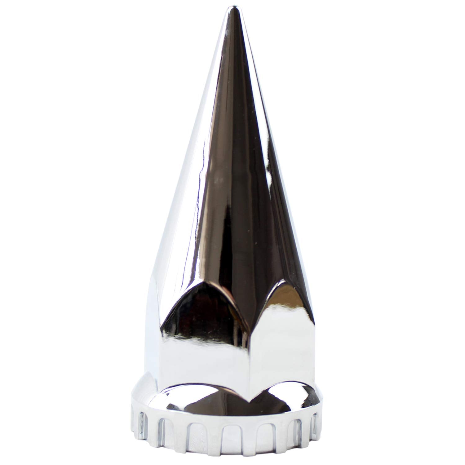 Mrjlk 33Mm Chrome Abs Plastic Screw-On Standard Or Spiked Lug Nut Covers Pack Of 10 (Spiked)