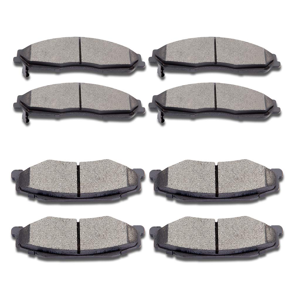 Ceramic Brake Pads Kits,Scitoo 8Pcs Brakes Pads Set Fit For 2004-2009 For Cadillac Xlr,1997-2013 For Chevrolet Corvette