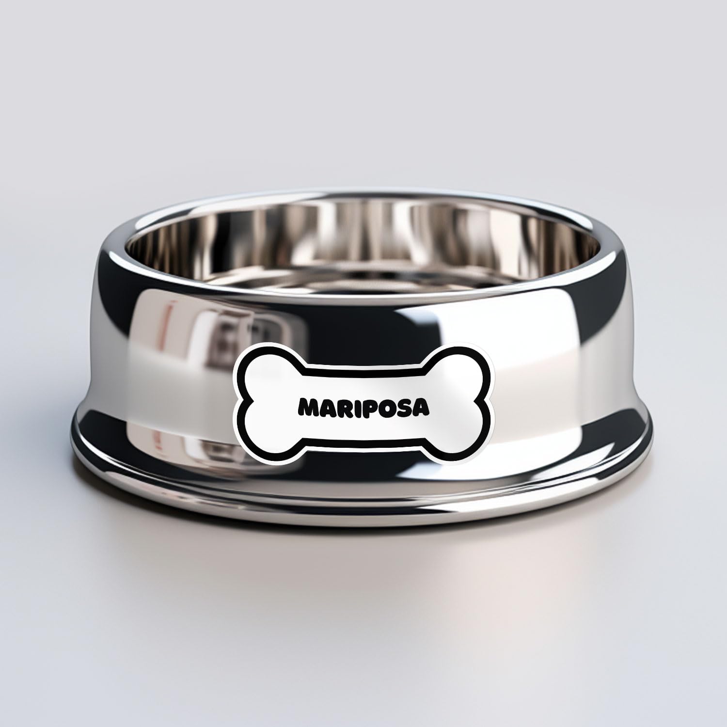 Mariposa Dog Name Sticker - Waterproof Vinyl Decal For Car Bumper, Laptop, Water Bottle, Wall, And Window, Size - 3'' Longer Sid