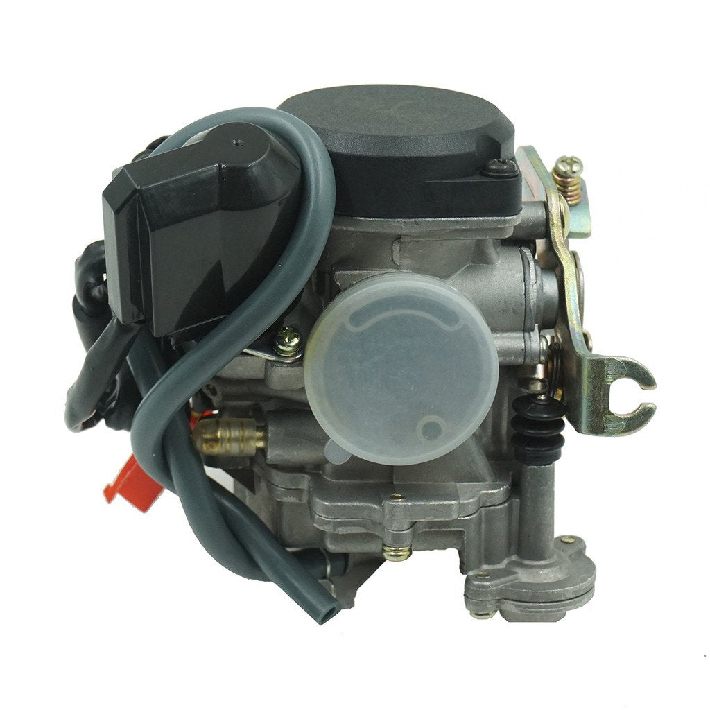 Glixal ATMT1-073-1 GY6 49cc 50cc 80cc 100cc 20mm Big Bore CVK Carburetor with Electric Choke for Chinese Scooter Moped ATV Go Ka