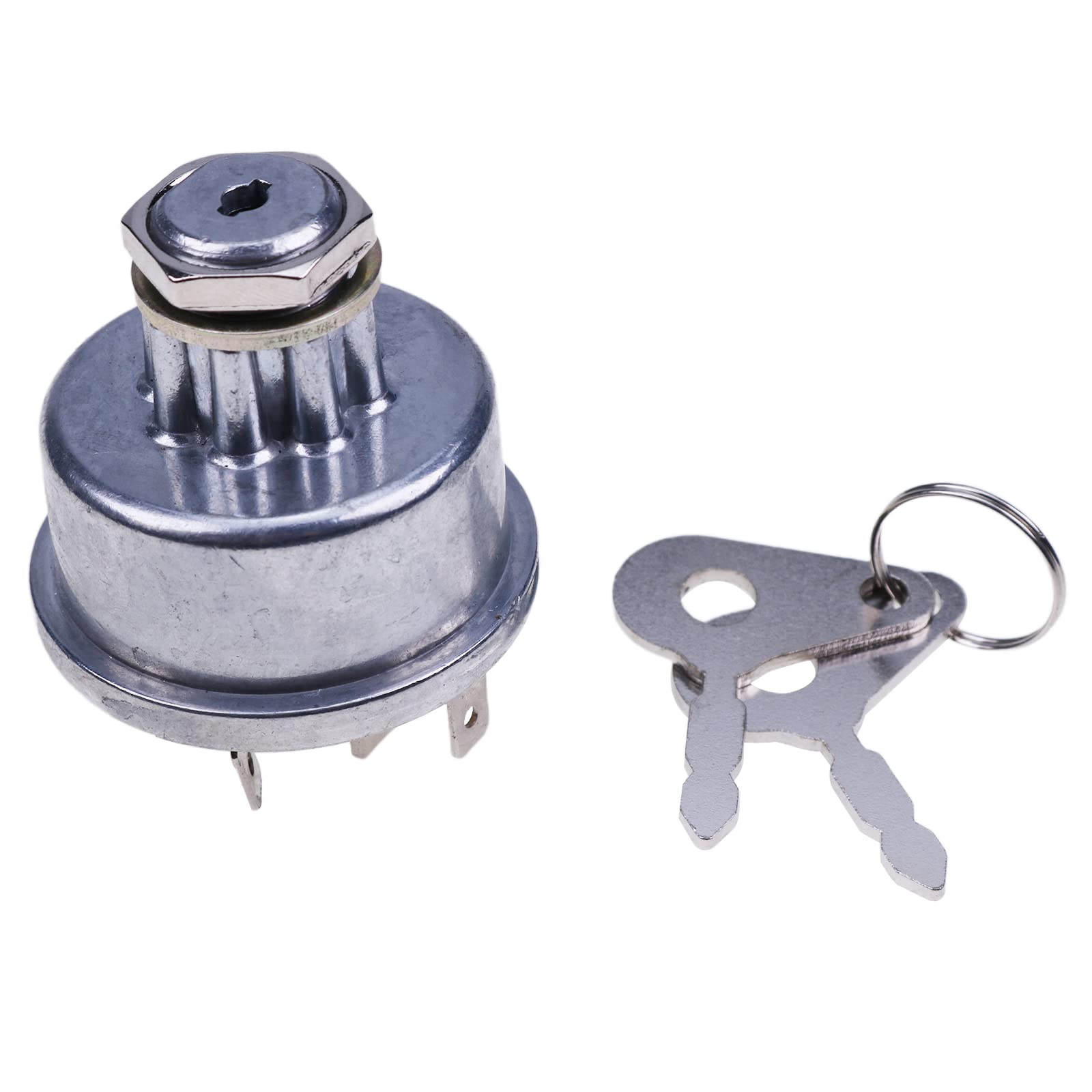 Jzgrdn Ignition Key Switch E7Nn11N501Ab Compatible With Ford 2000 3000 4000 5000 6000 7000 8000 2600 3600 4600 Tractor, 530 531 532 535 540 545 550 555 5500-50 420 445 450+++Backhoe