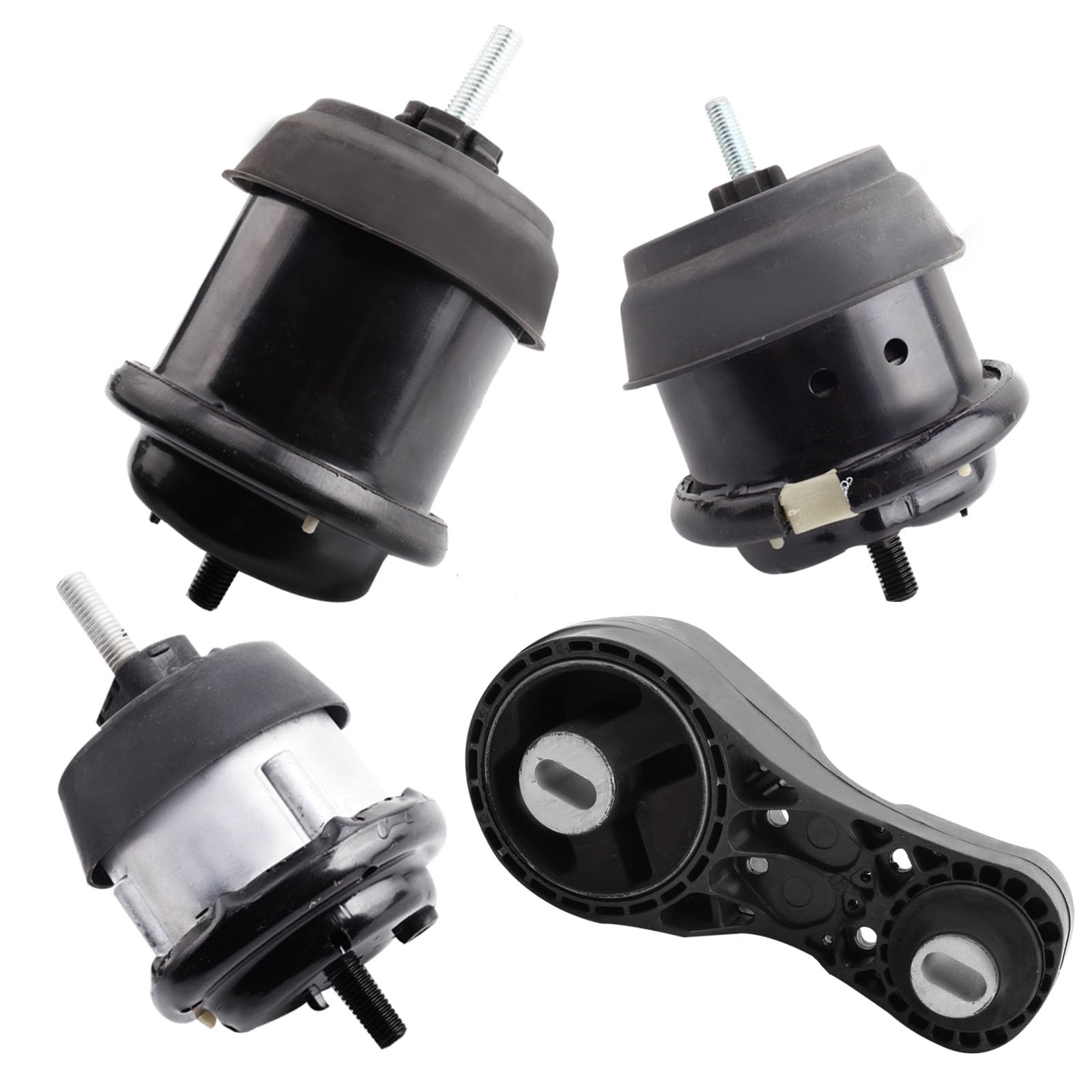 Set of 4 Engine Motor and Transmission Mount Kit Compatible with 2009-2017 Chevrolet Traverse and 2009-2016 Acadia and Buick Enc