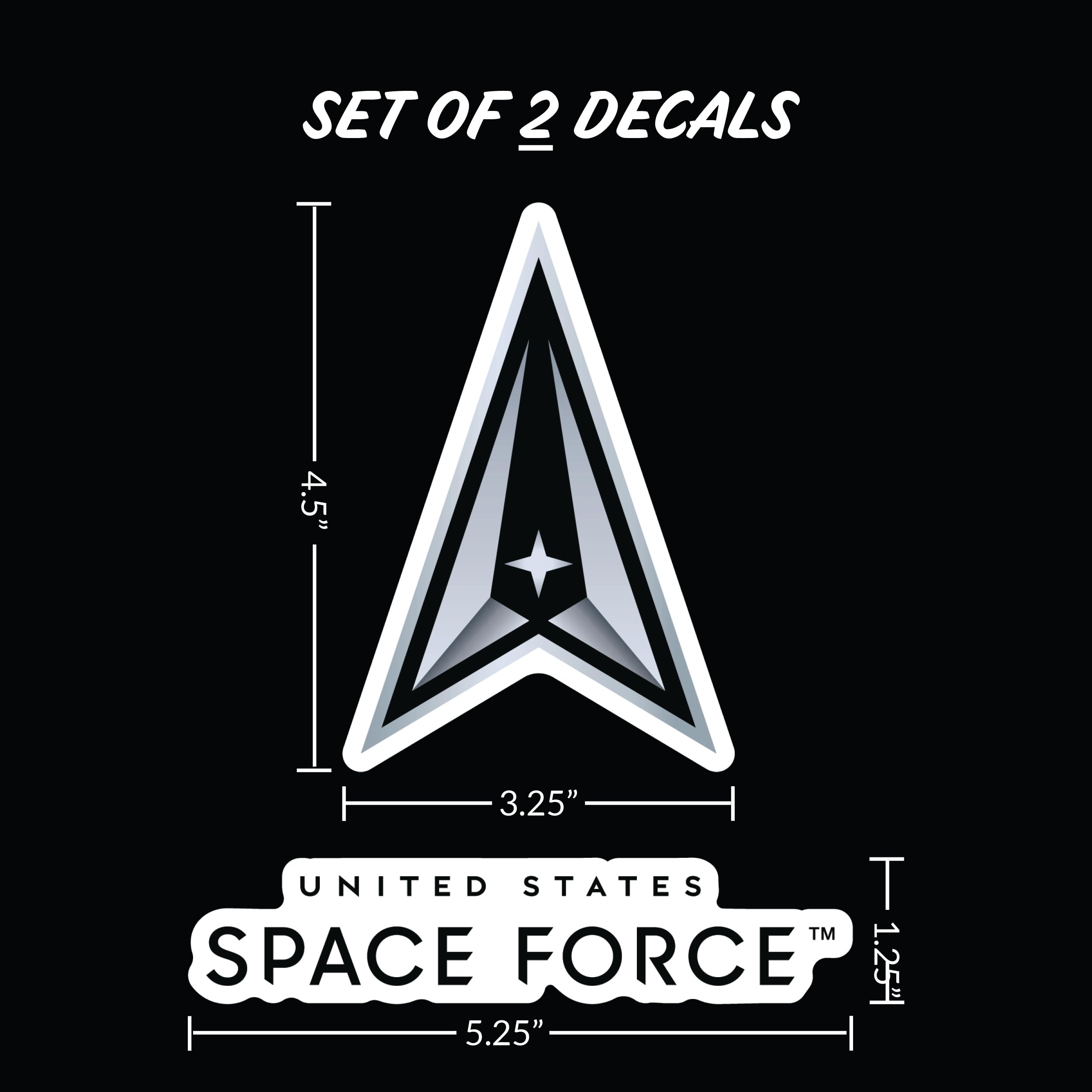Officially Licensed Us Space Force Decals - Space Force Sticker For Truck Or Car Windows - Large Military Decals 6 Inches - Car