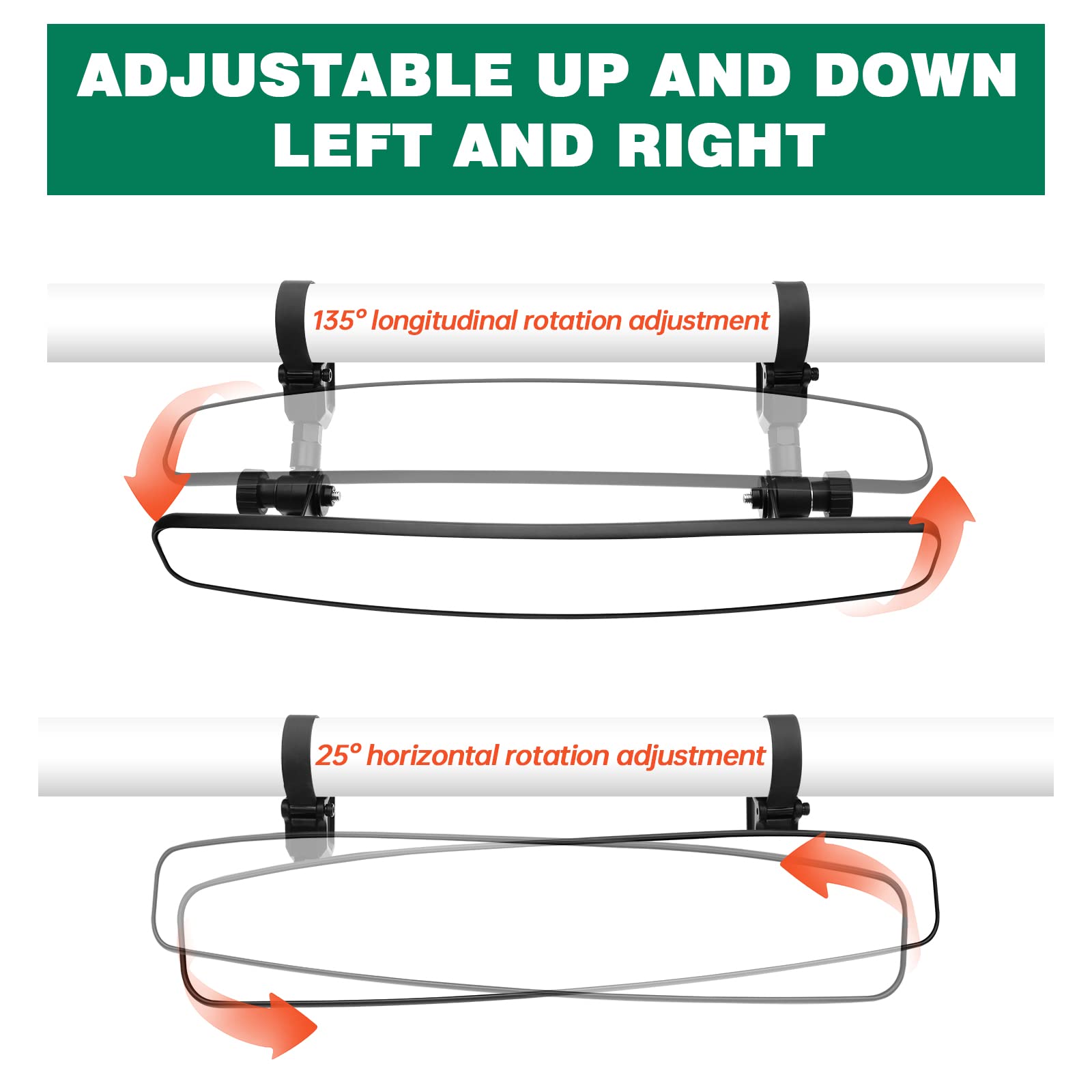 Shejisi Utv Mirrors, Aluminum Alloy Material,2024 New Rzr Rear View Mirror For 1.5' To 2' Inch Roll Cage, Adjustable For Best View, Compatible With Polaris Rzr,Kawasaki Mule, Honda Pioneer,Can Am X3