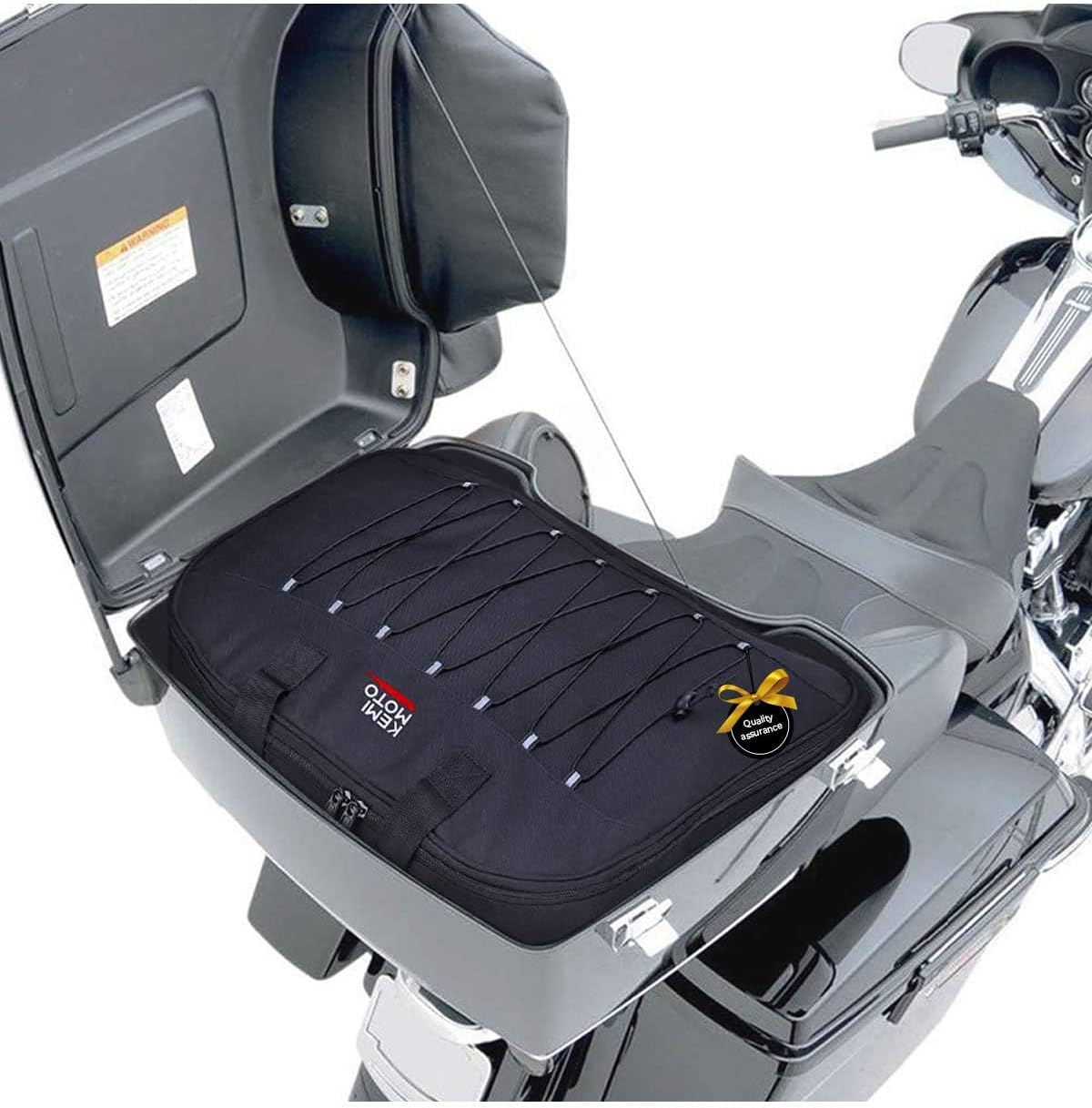 Kemimoto Tour Pack Organizer Travel-Paks Soft Liner Luggage Bag 26L Compatible With Street Glide Electra Glide Road Glide Road K