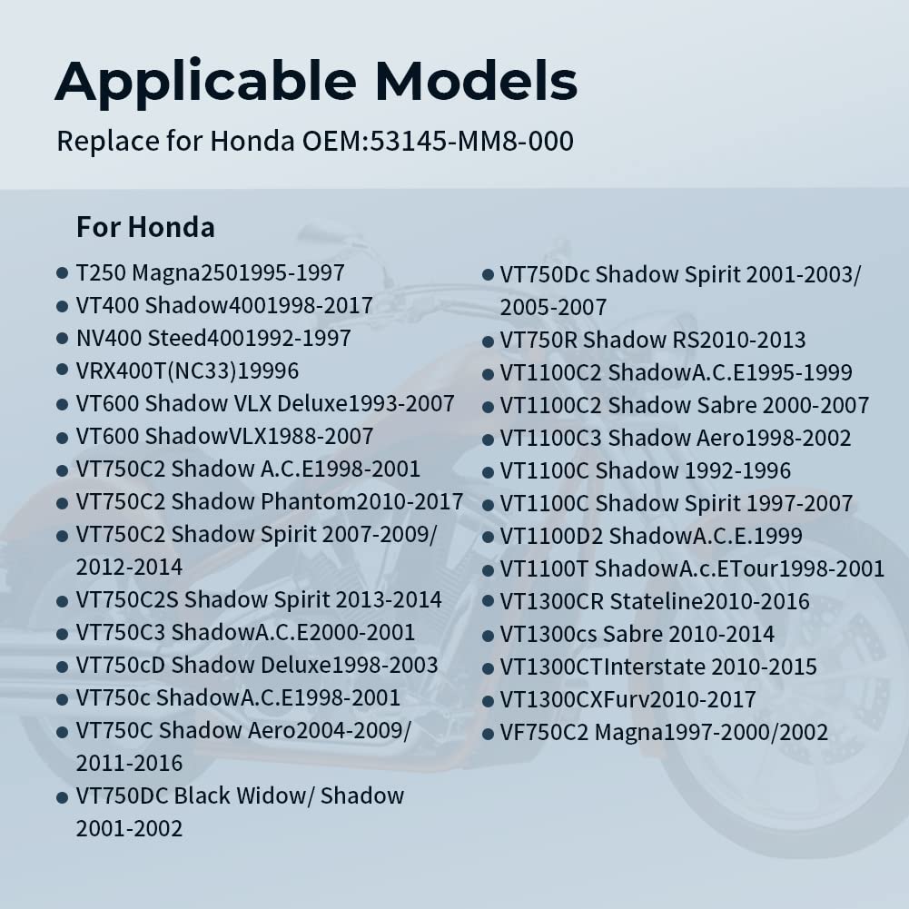 Foruly Grip Throttle Tube Replace For Honda Oem:53145-Mm8-000, 25Mm Right Grip Dual Throttle Tube & Left Handlebar Grip Suitable For Honda Vt Xvs Shadow 400/750/1100 Magna Sabre