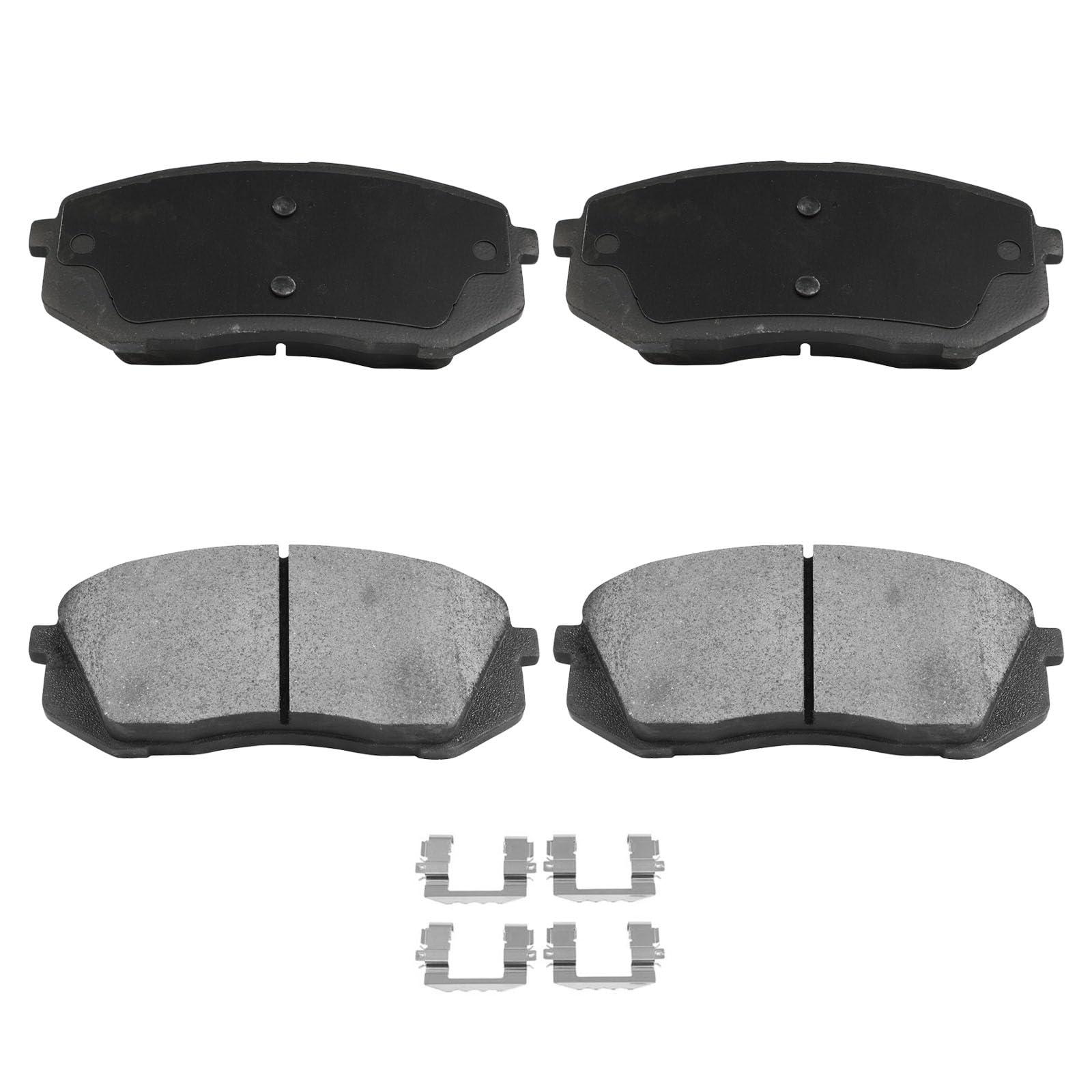 Automuto 4Pcs Front Ceramic Disc Brake Pads Set D1855 For Hyundai Elantra Gt 18-20/Kona 18-23/Sonata 16-19/Veloster 19-21,For Ki