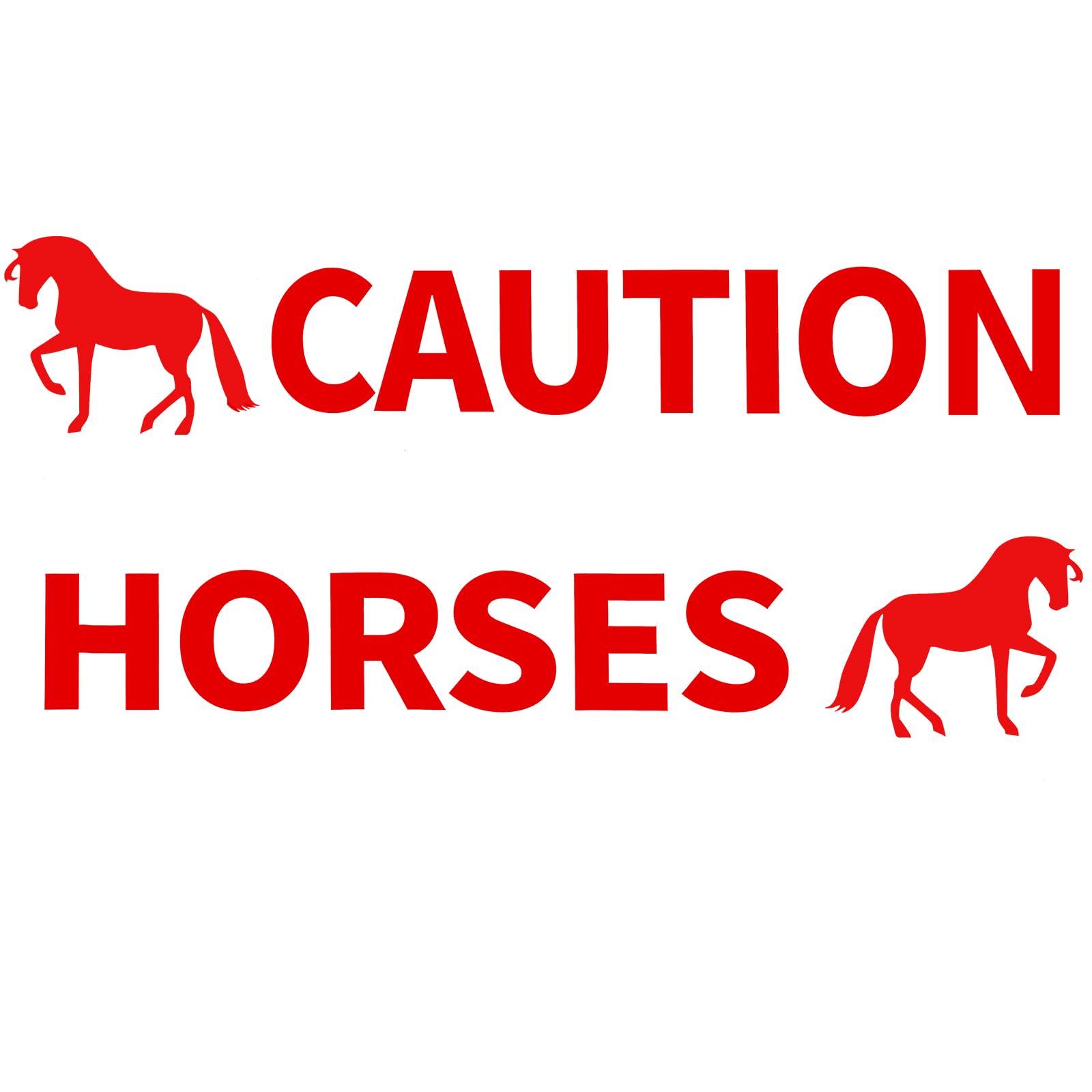 Gilprop 2 Pcs Horses Trailer Decal Sticker Safety Kit Reflective Red 4.5 x 50 Inch Trailer Caution Sign for Safety Warning Decal