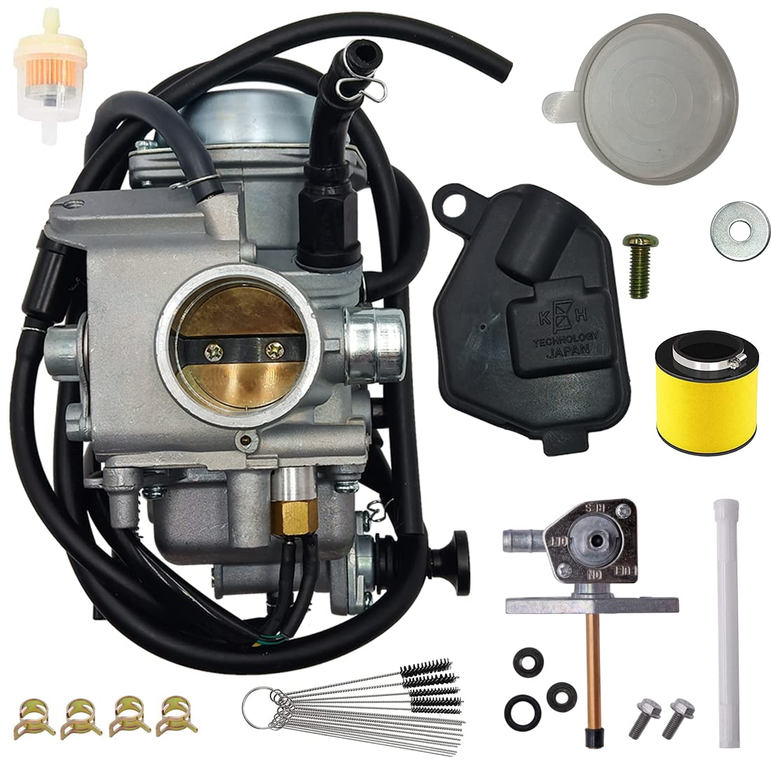 Cylinman Carburetor Fit For Honda Rancher 350 Trx350Tm Trx350Fm Rancher Es Trx350Te Trx350Fe 2X4 4X4 2000-2006 With Air Filter 1