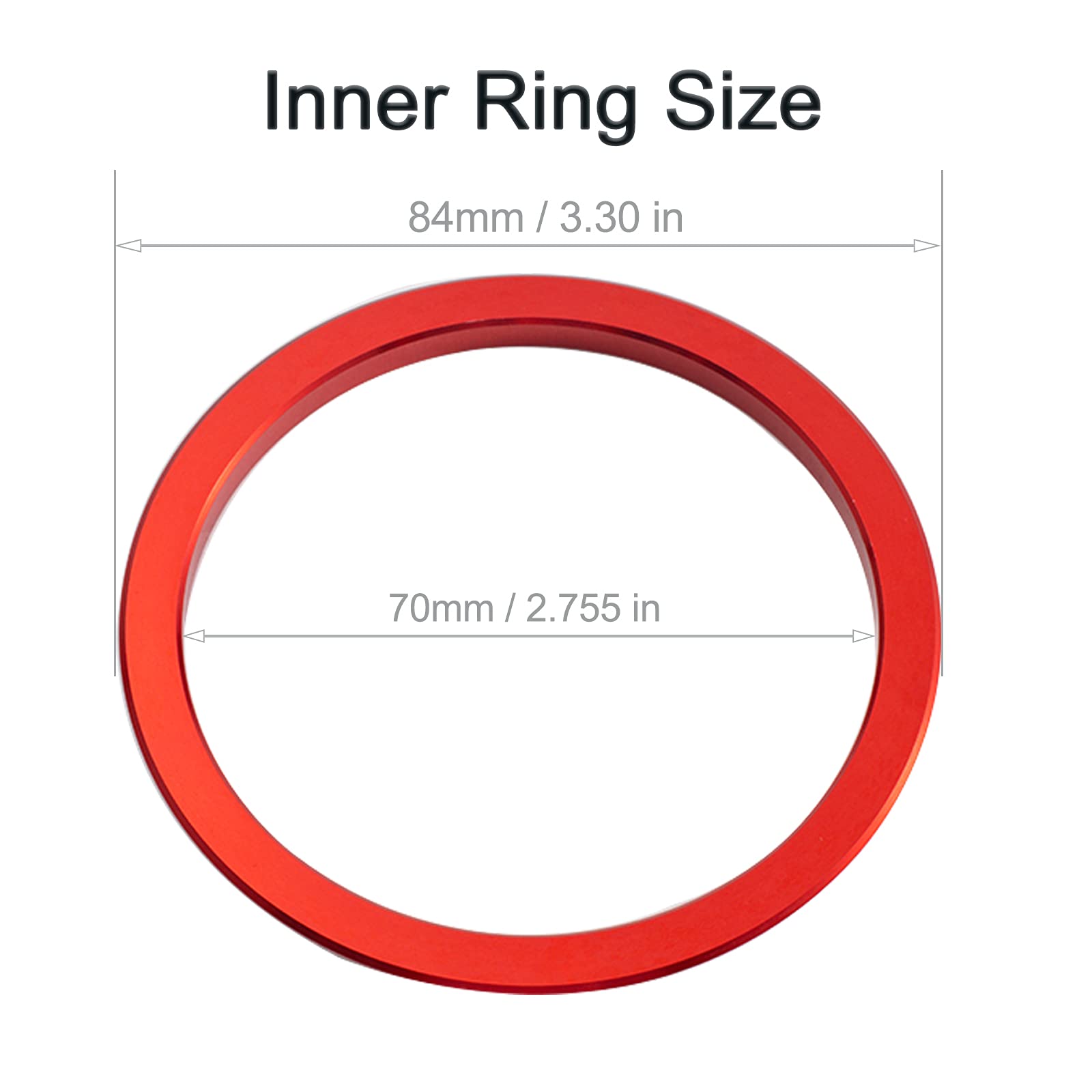 Jdmcar Compatible With Toyota Tacoma Accessories 2016-2022 2023 Premium Aluminum Alloy A/C Vent Ring Inner Trim Decoration Cover