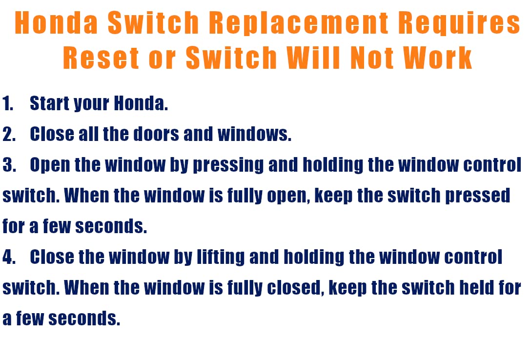 SWITCHDOCTOR Black Window Master Switch for 2007-2008 Honda Fit - OEM Replacement Part (35756-SAA-406)