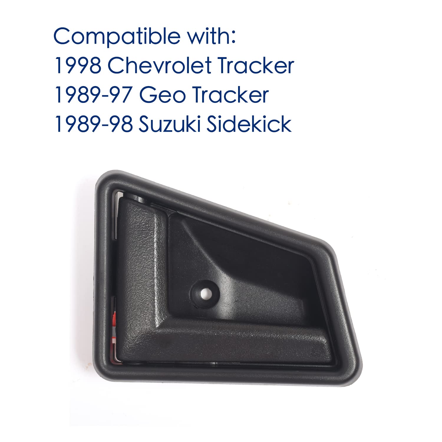 2Pcs Interior Door Handles Front& Rear Left Right Driver Passenger Side Handle For 1989-98 Suzuki Sidekick,1989-97 Geo Tracker,