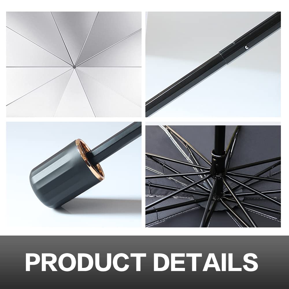 Vagurfo Car Windshield Sun Shade Umbrella,Uv Protection,Car Windshield Sun Shade Umbrella To Keep Your Vehicle Cool,Car Accessor