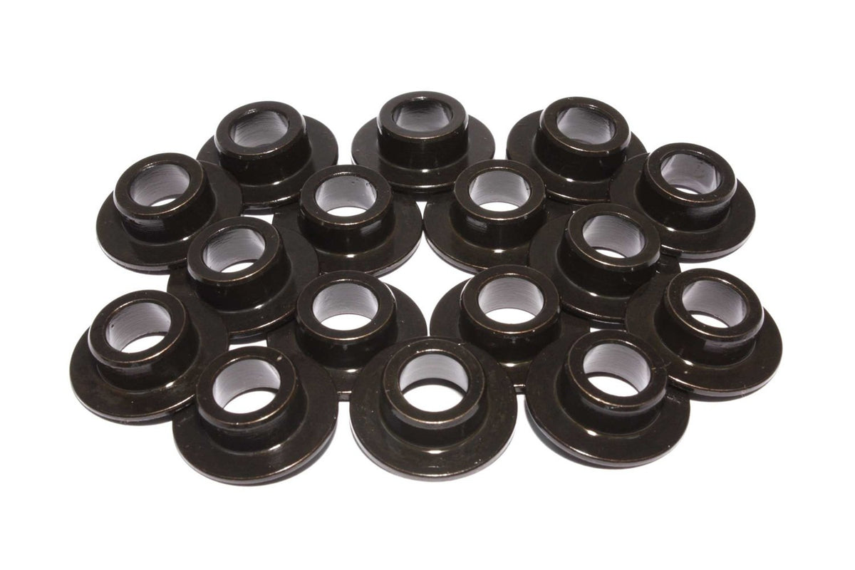 Comp Cams 787-16 7 Degree Steel Retainer Set Of 16 11/32'' Valve W/ 26915/26918 Beehive Springs, Black