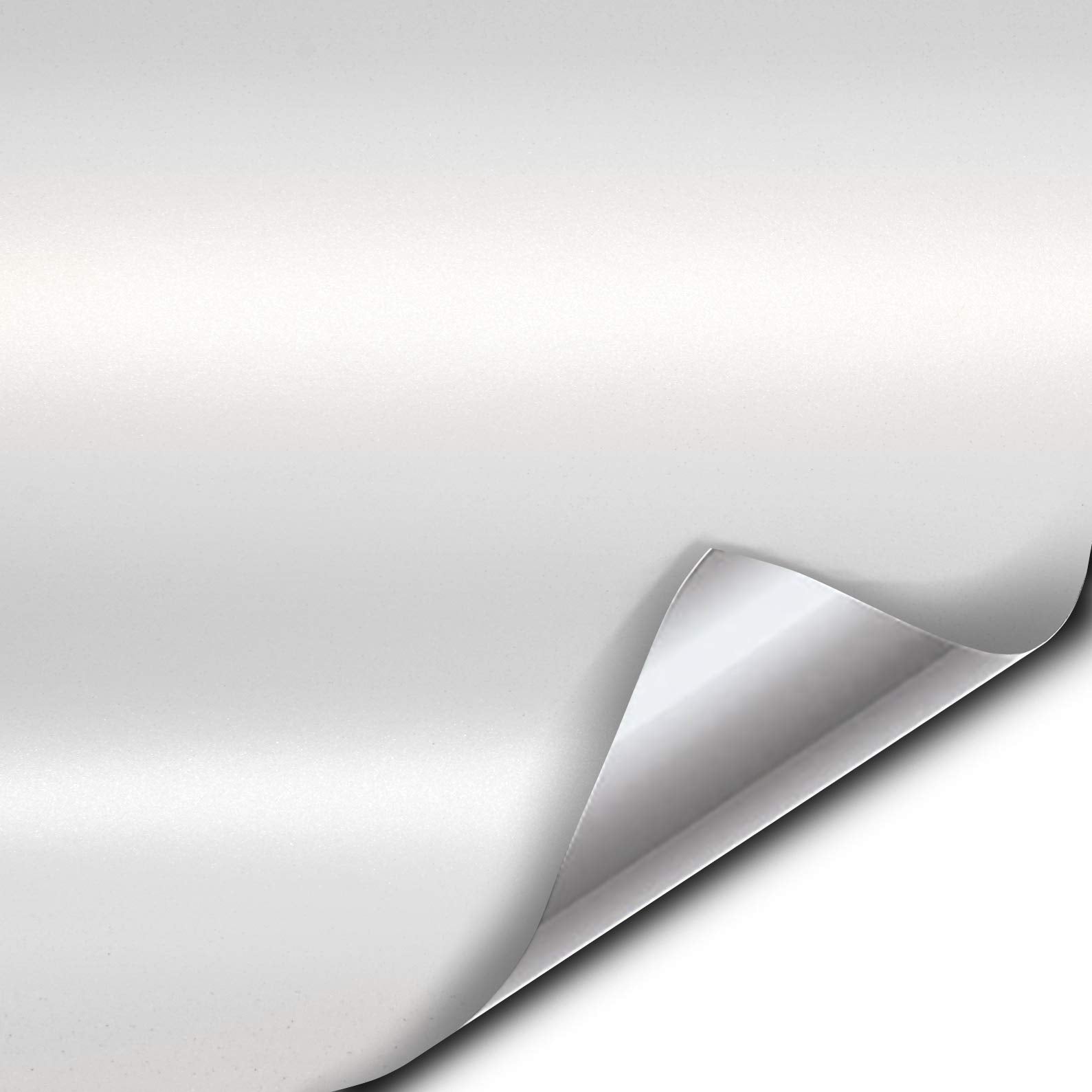 Vvivid+ Premium Vinyl Wrap Film (50Ft X 5Ft, Matte Metallic White)