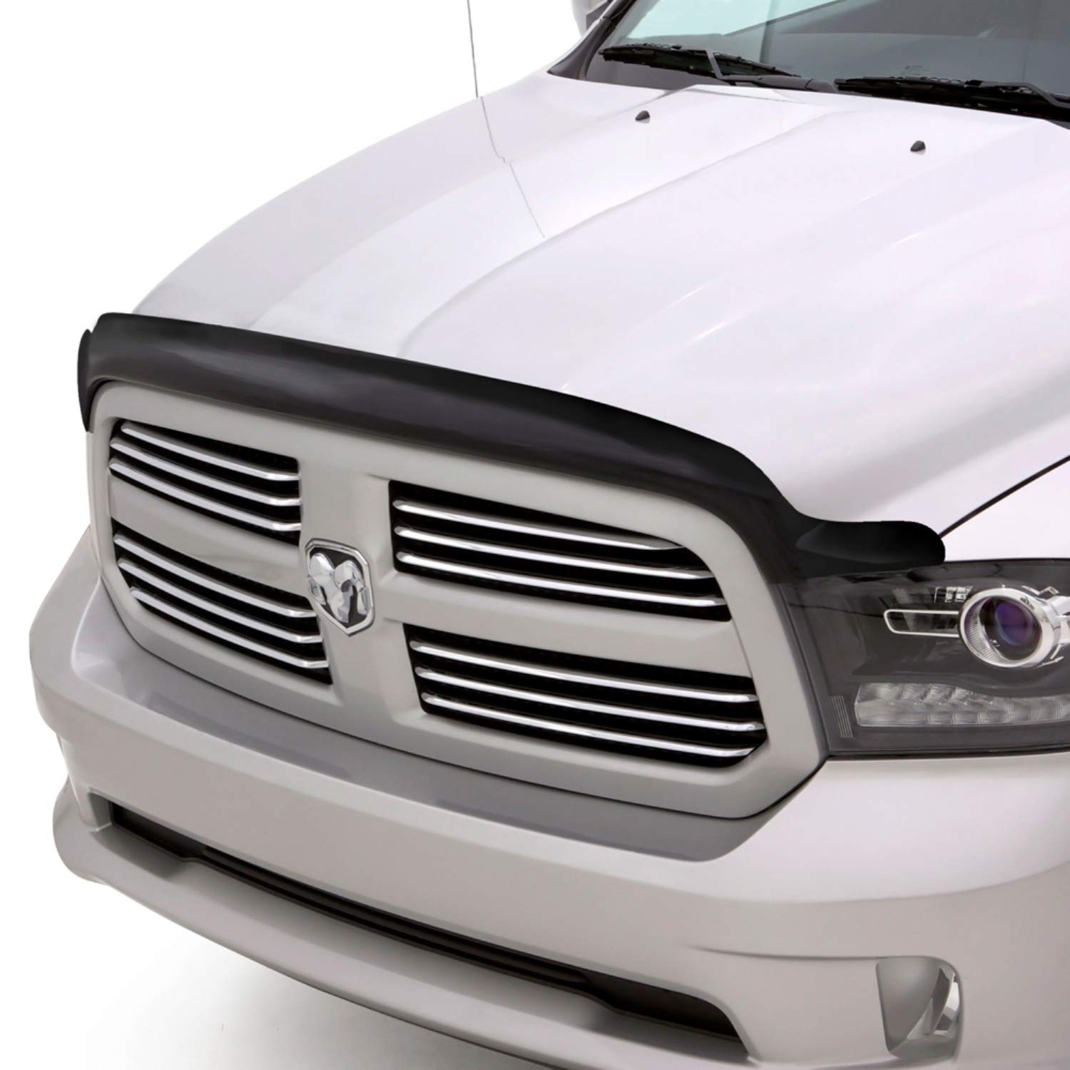 Auto Ventshade [Avs] Bugflector / Hood Shield | Fits 2016 - 2023 Toyota Tacoma, 1 Pc. | Dark Smoke - 23681