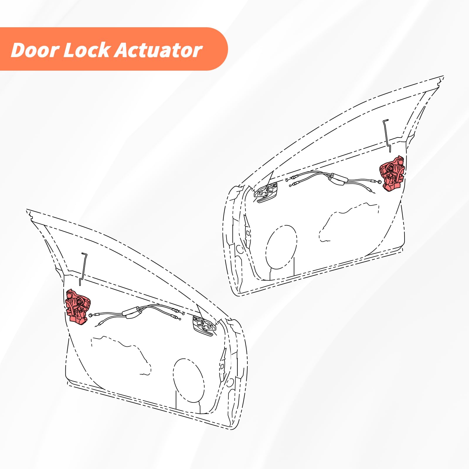 Blycorul 2Pcs Front Door Lock Actuator Motor Compatible with Tundra, Camry, 4Runner, Rav4, Lexus RX350 RX450h, Scion tC xB xD |