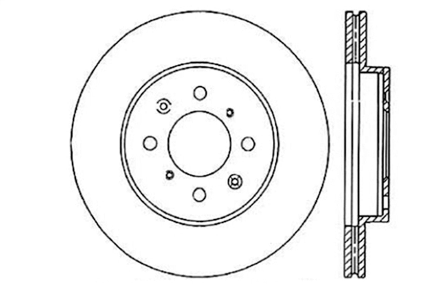 StopTech 128.40021L Front Left Sport Cross Drilled Brake Rotor