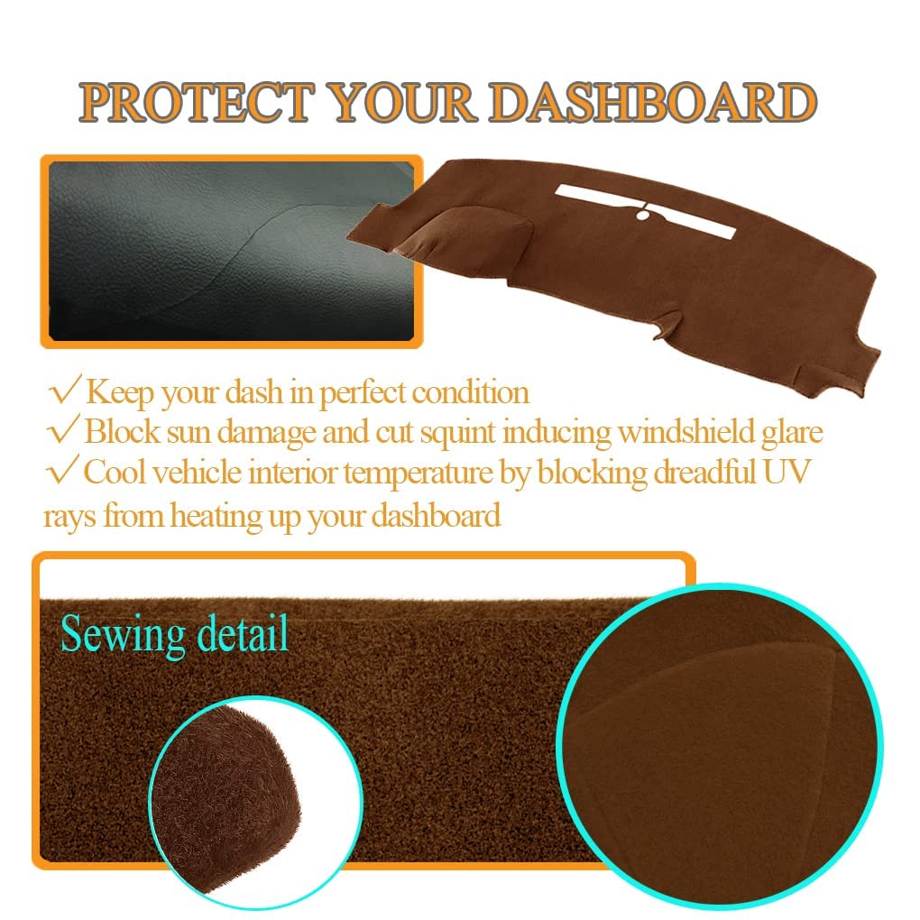 Dash Cover Custom Fit For 2014-2018 Chevy Chevrolet Silverado/Gmc Sierra 1500,2015-2019 Chevy Silverado/Gmc Sierra 2500Hd 3500Hd