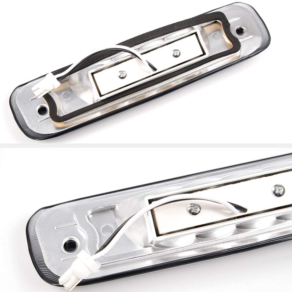 Pit66 Led 3Rd Brake Light, Compatible With 1997-2001 Jeep Cherokee Smoke Lens High Mount Led Third Brake Light Cargo Lamp Smoky