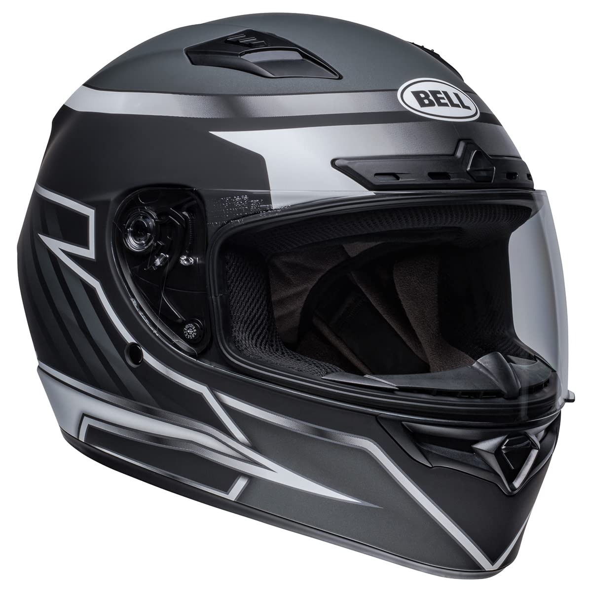 Bell Qualifier Dlx Mips Street Helmet (Rise Matte Black/White/Gray - X-Large)