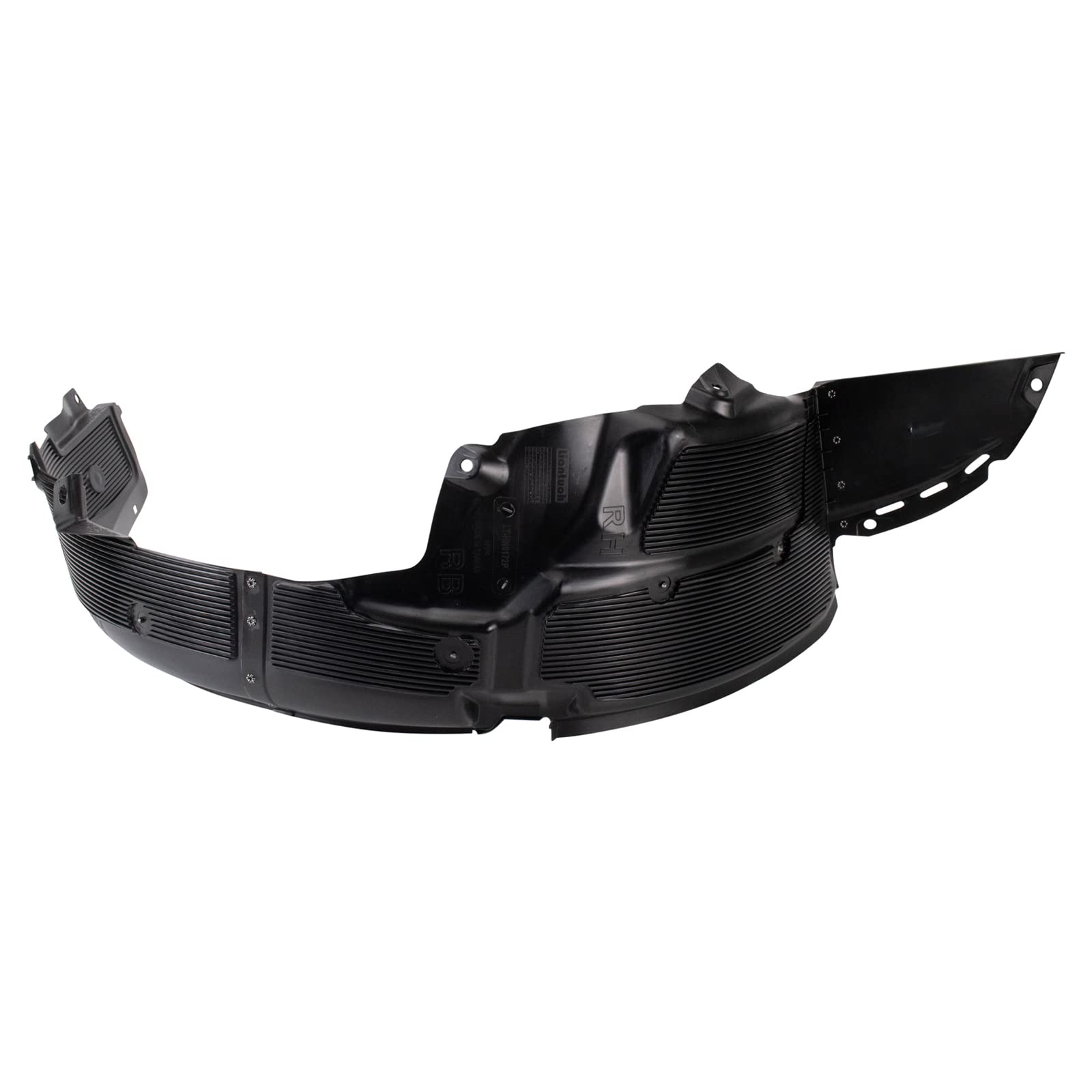 Trq Front Inner Fender Liner Set Compatible With 2013-2017 Hyundai Accent Hy1248136 Hy1249136