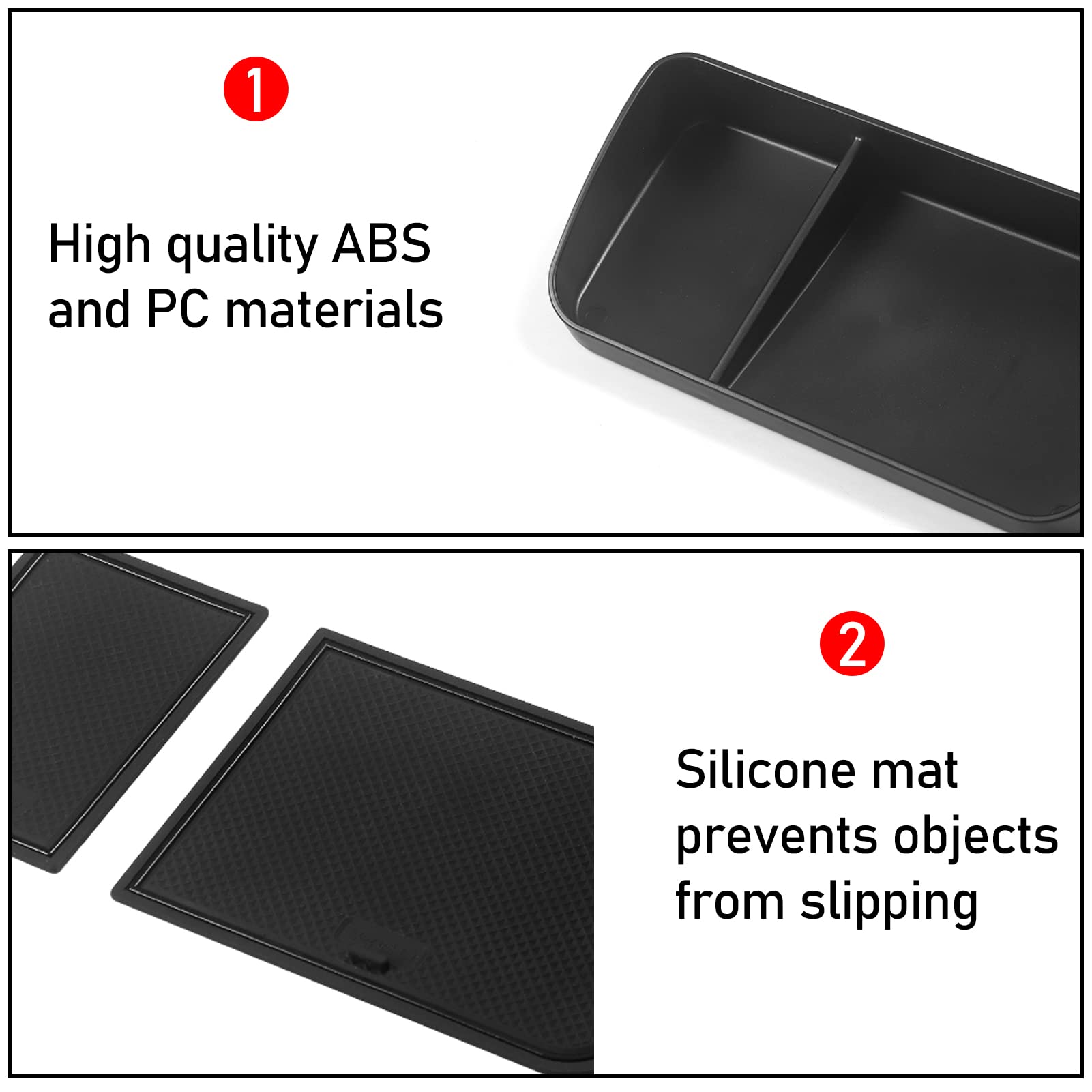 Jaronx Compatible With Toyota Rav4 Dash Organizer 2025 2024 2023 2022 2021 2020, 8'' Screen Dashboard Organizer Tray For Toyota