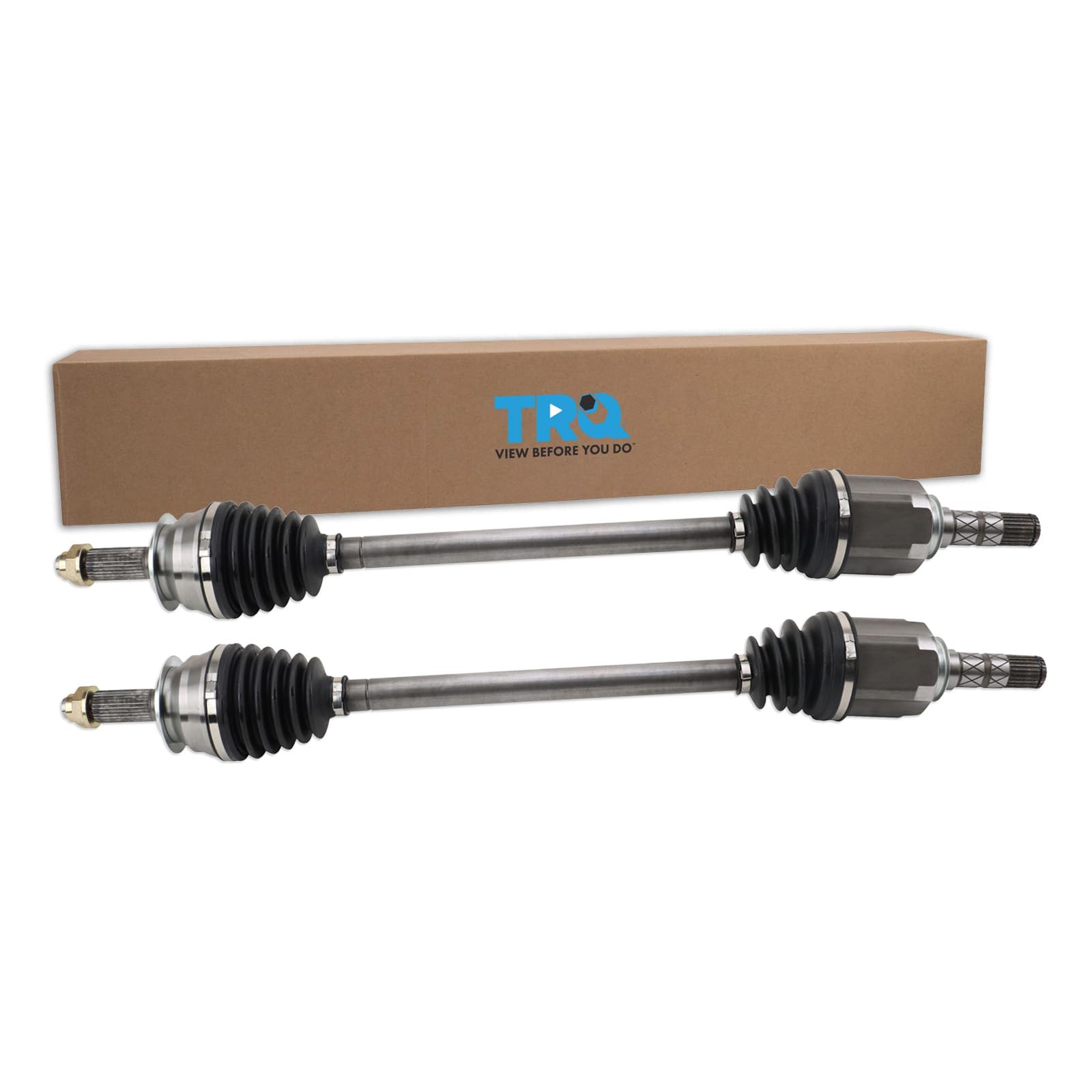 TRQ Front CV Axle Shaft Assembly Set Compatible with 08-14 Subaru Impreza 15-17 WRX STI