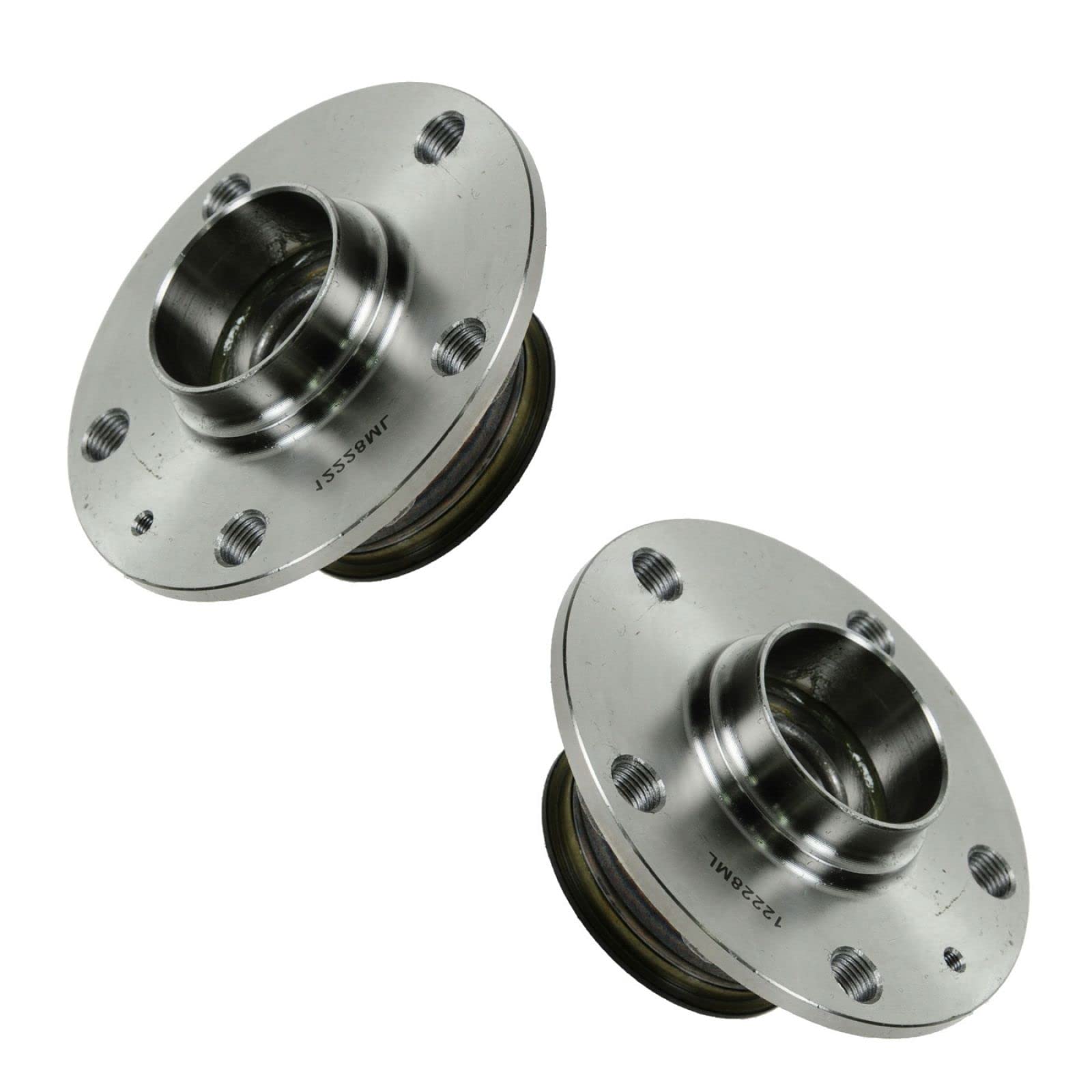 Trq Rear Wheel Hub & Bearing Lh & Rh Pair Set Compatible With Audi Golf Gti Rabbit A3 Vw