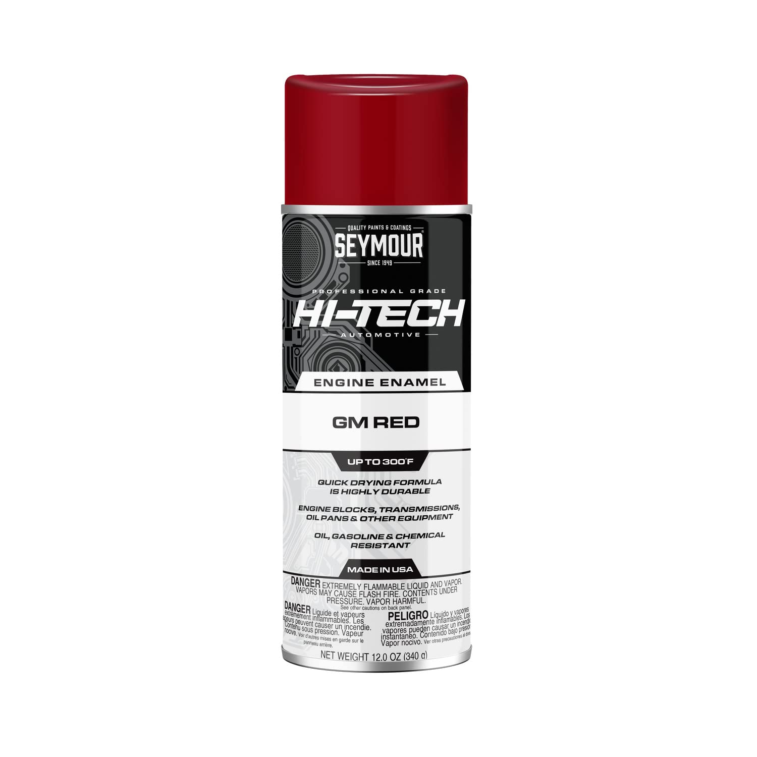Seymour EN-59 Hi-Tech Engine Spray Paint, General Motors Red
