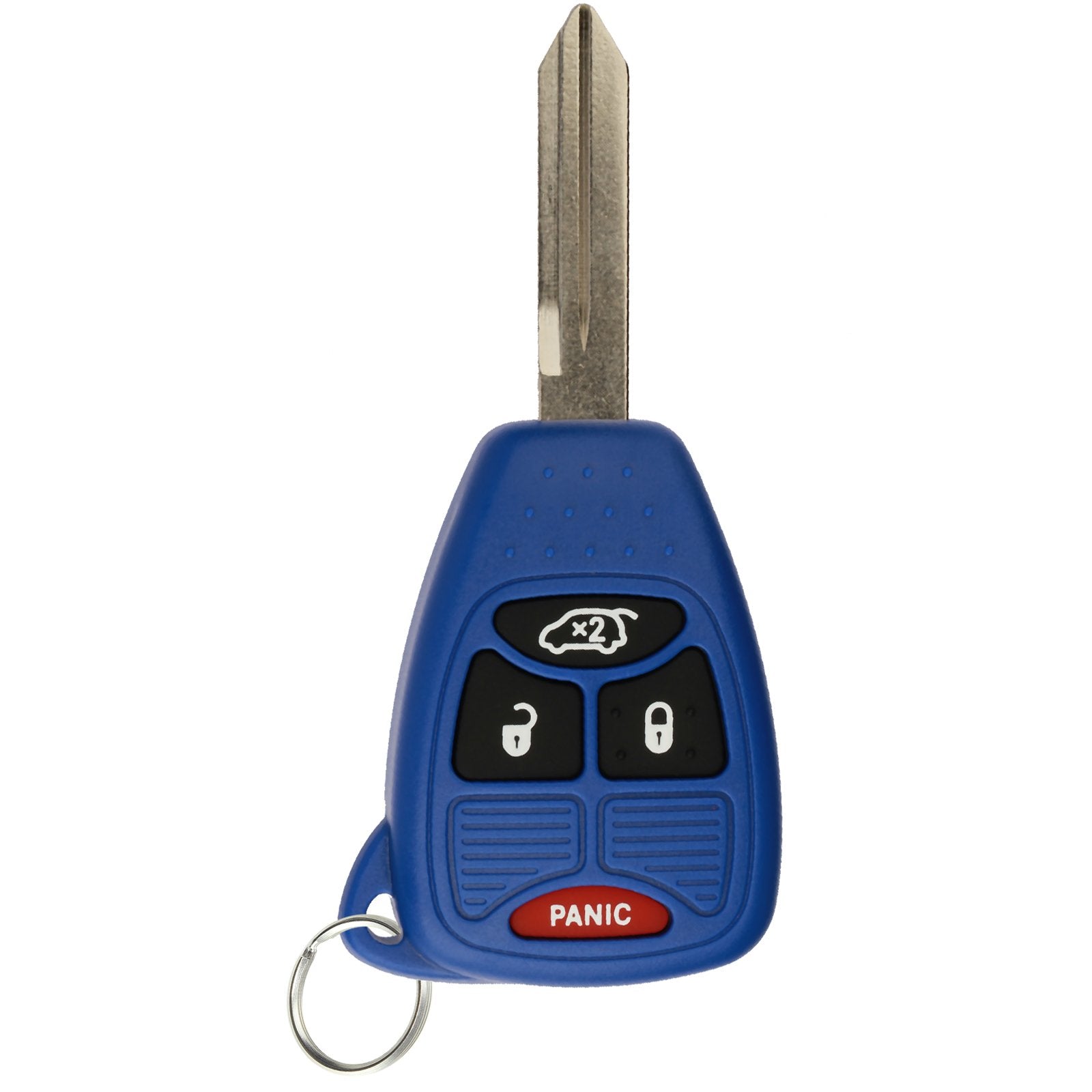Keylessoption Keyless Entry Remote Control Uncut Car Key Fob Replacement For Oht692427Aa Kobdt04A Blue