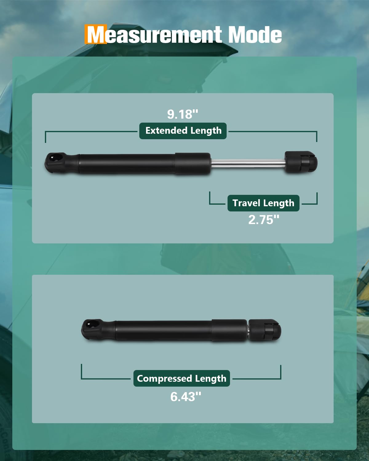 Scitoo Rear Left And Right Trunk Lift Supports Struts Gas Springs Shocks Fit For Mazda Rx-8 2004-2011 -Replace 6427(2Pc Set)