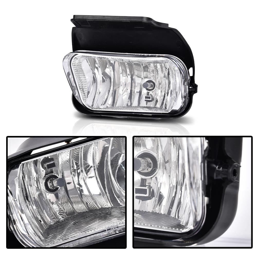 Pit66 Headlights & Fog Lights Set, Compatible With 03-06 Chevy Silverado 1500 2500 3500 Hd Models/03-06 Chevy Avalanche 1500 250