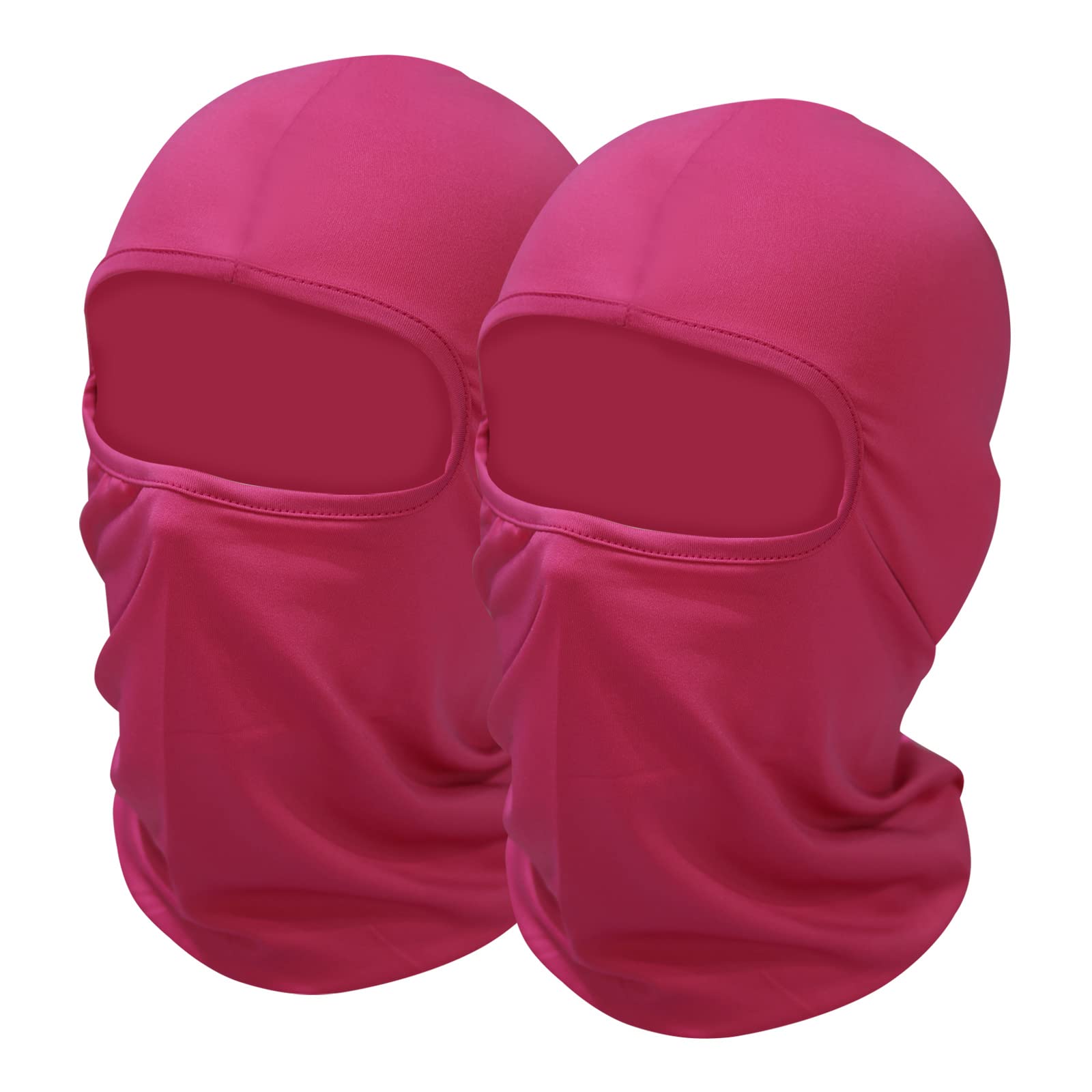 SHEVERCH 2 Pack Rose Ski Mask Sun Protection Lightweight Balaclava Face Mask Men Women Football Motorcycling