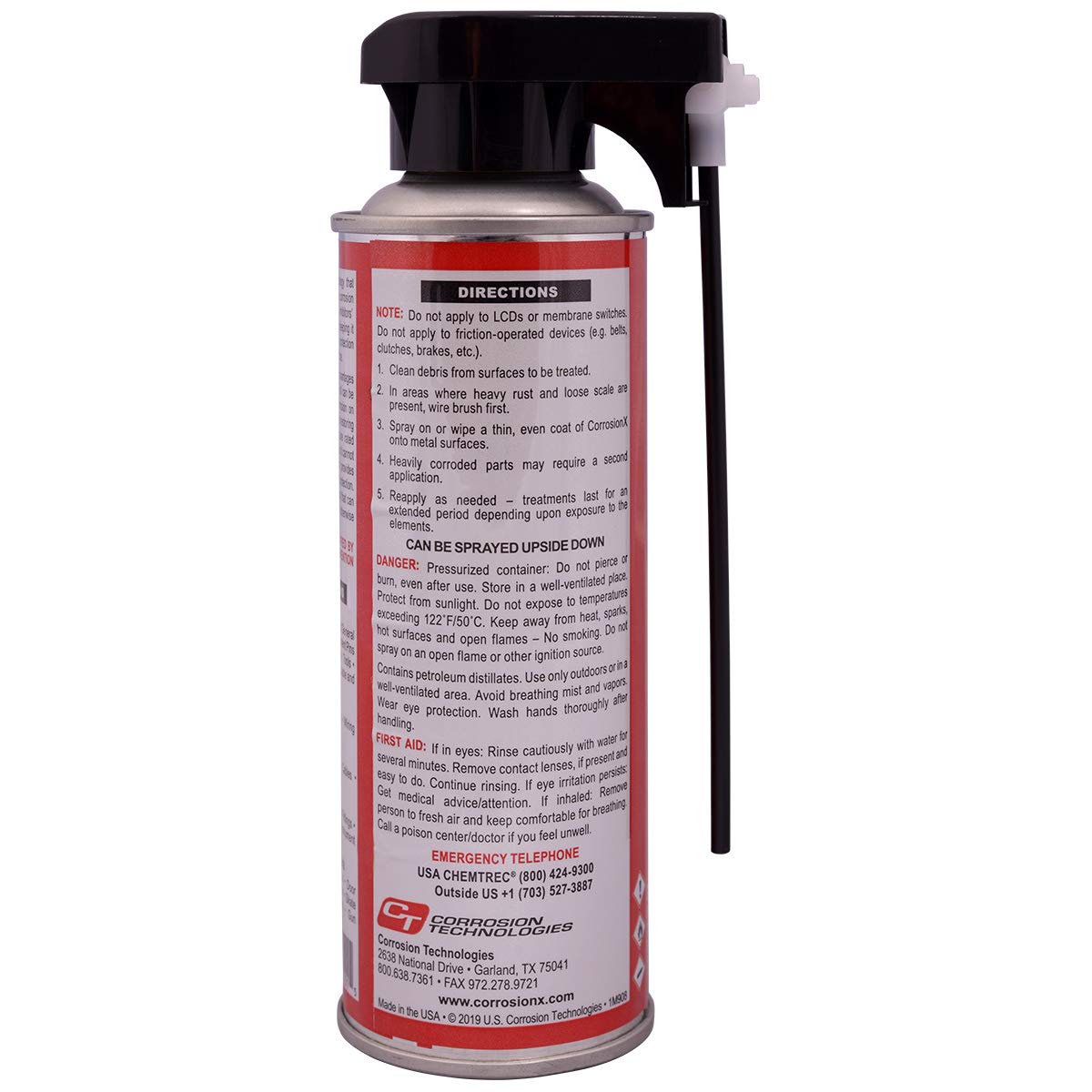 CorrosionX 90101 CorrosionX 6 oz. Aerosol - Rust and Corrosion Inhibitor for Metal Surfaces, Protects and Lubricates