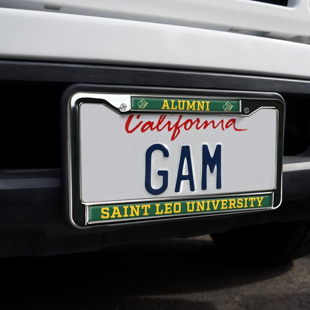Saint Leo University Alumni Full Size Standard License Plate Metal Frame