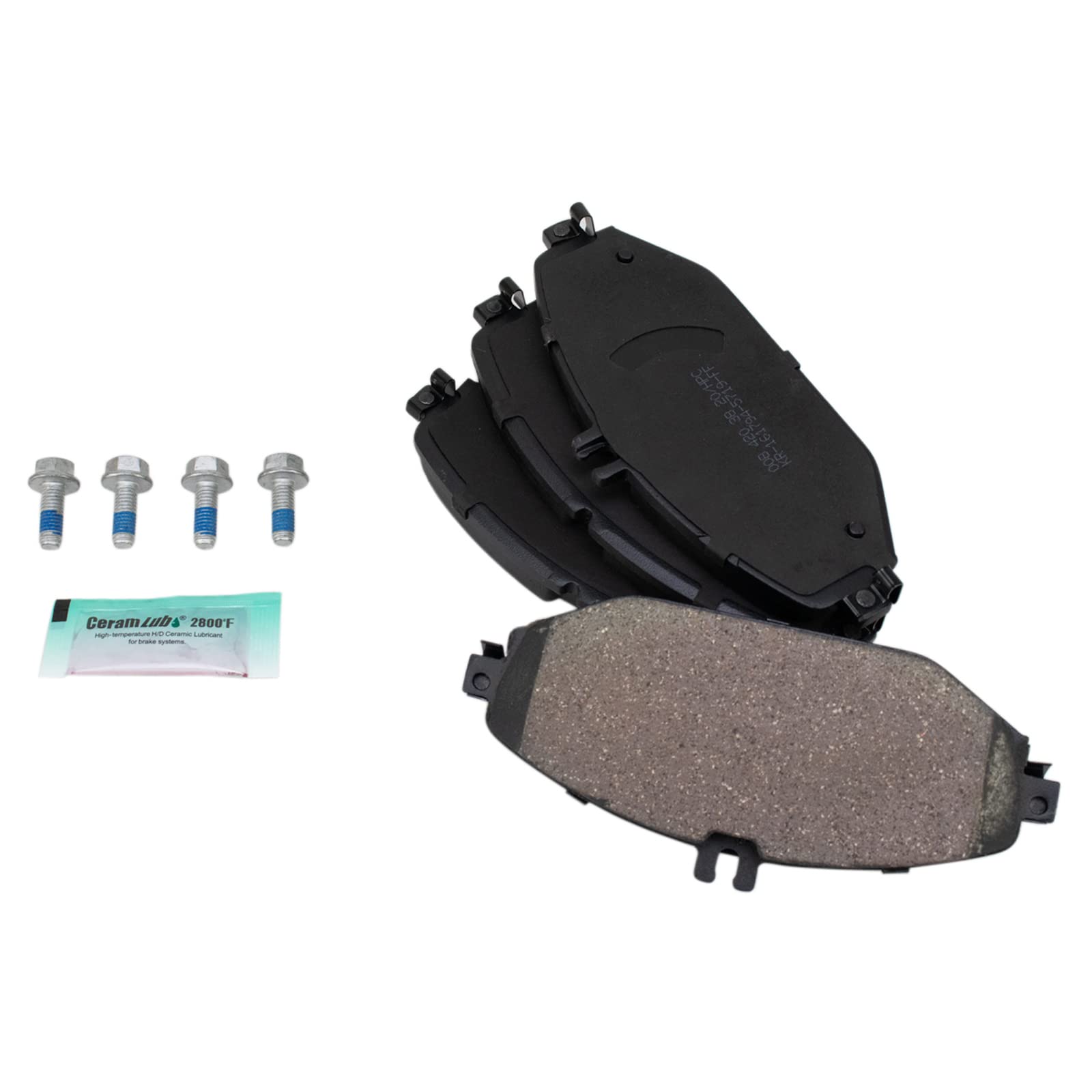 Trq Front Brake Pads Ceramic Compatible With 2015-2020 Mercedes-Benz C300 2018-2019 E300
