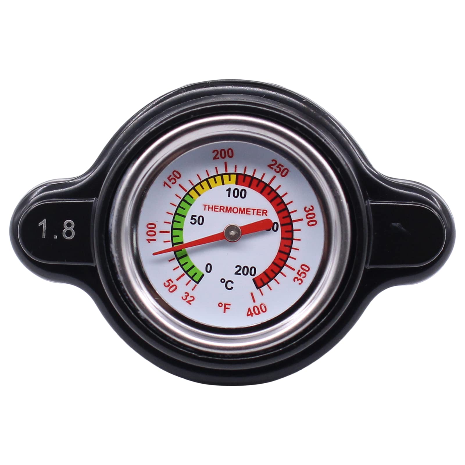 MOTOKU High Pressure Radiator Cap with Temp Gauge 1.8 Bar for Kawasaki KDX 200 KLR 250 650 KLX 300 400 450 KX100 KX250 KX450F KX
