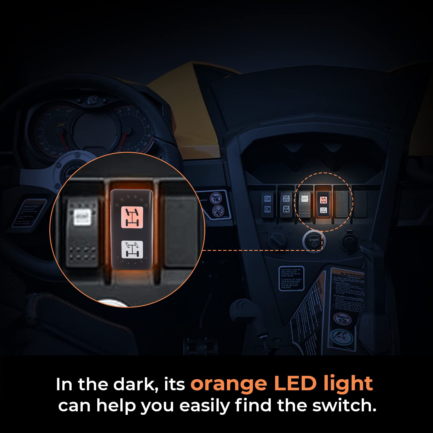 Foruly Replace 710001737 Four Wheel Drive Switch For Can-Am Commander 800 1000 Maverick Max 1000 1000R