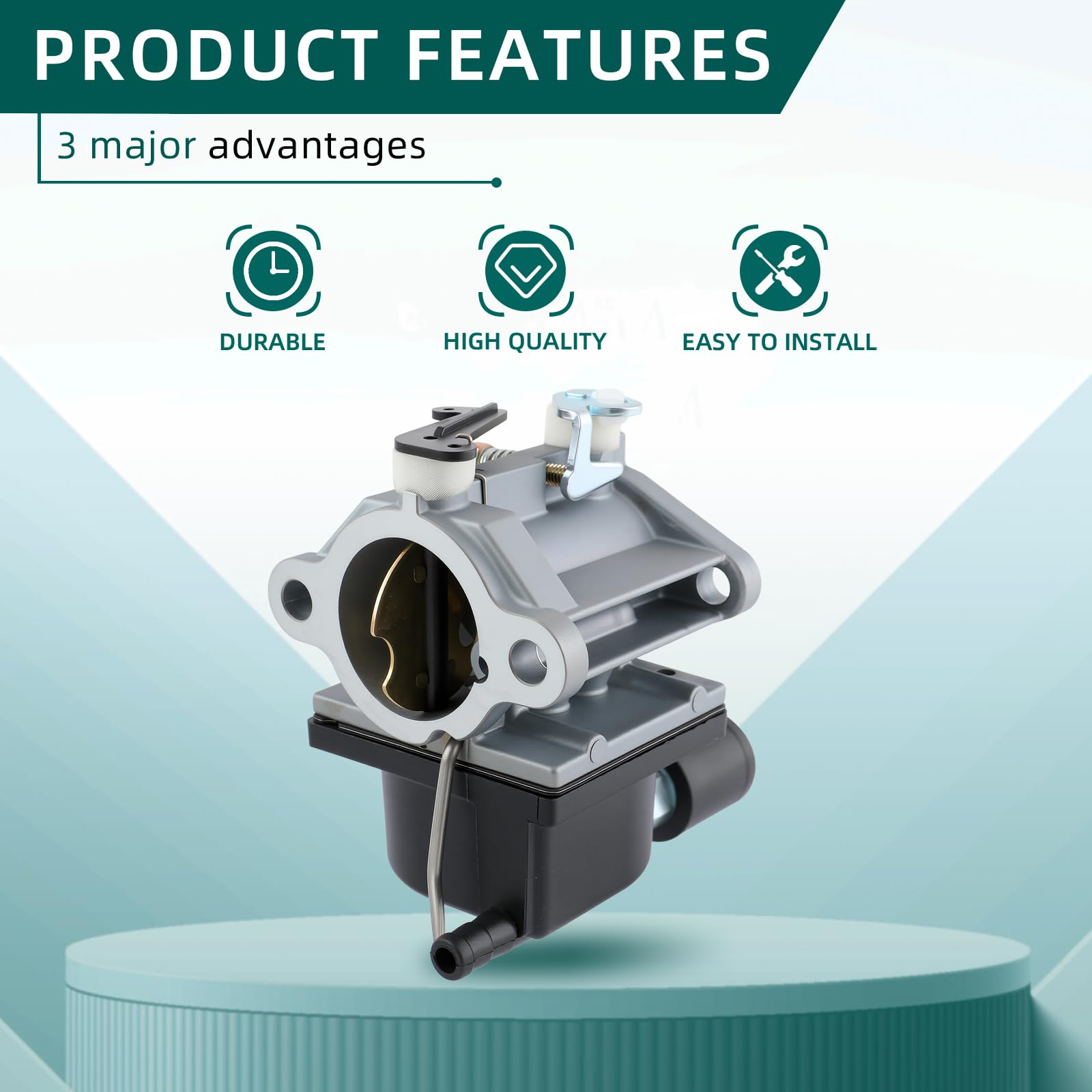 AUTOKAY Carburetor Carb for Tecumseh 640330A 640330 OHV Series w/Fuel Solenoid Engines