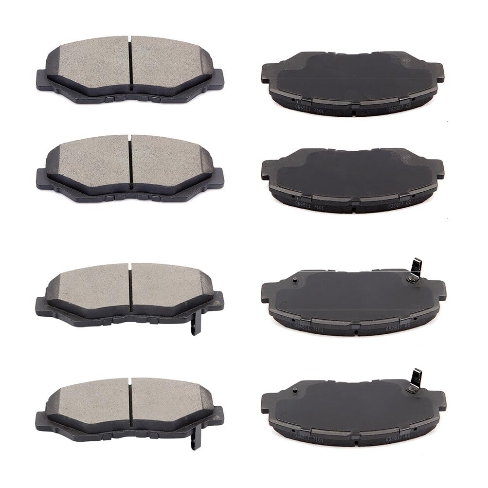 Cciyu D914 D537 Front & Rear Ceramic Disc Brake Pads Kit For Acura Ilx 2013-2015,For Honda Civic 2012-2015,For Honda For Accord