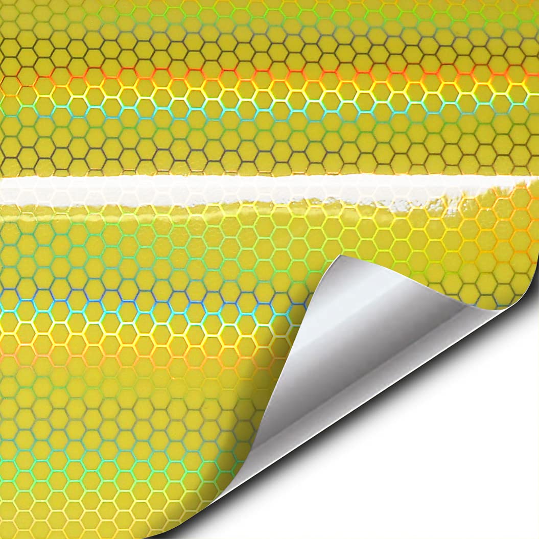 Vvivid Bio Hex+ Air-Tint Headlight Vinyl Roll (17.9'' X 60'', Micro Yellow)