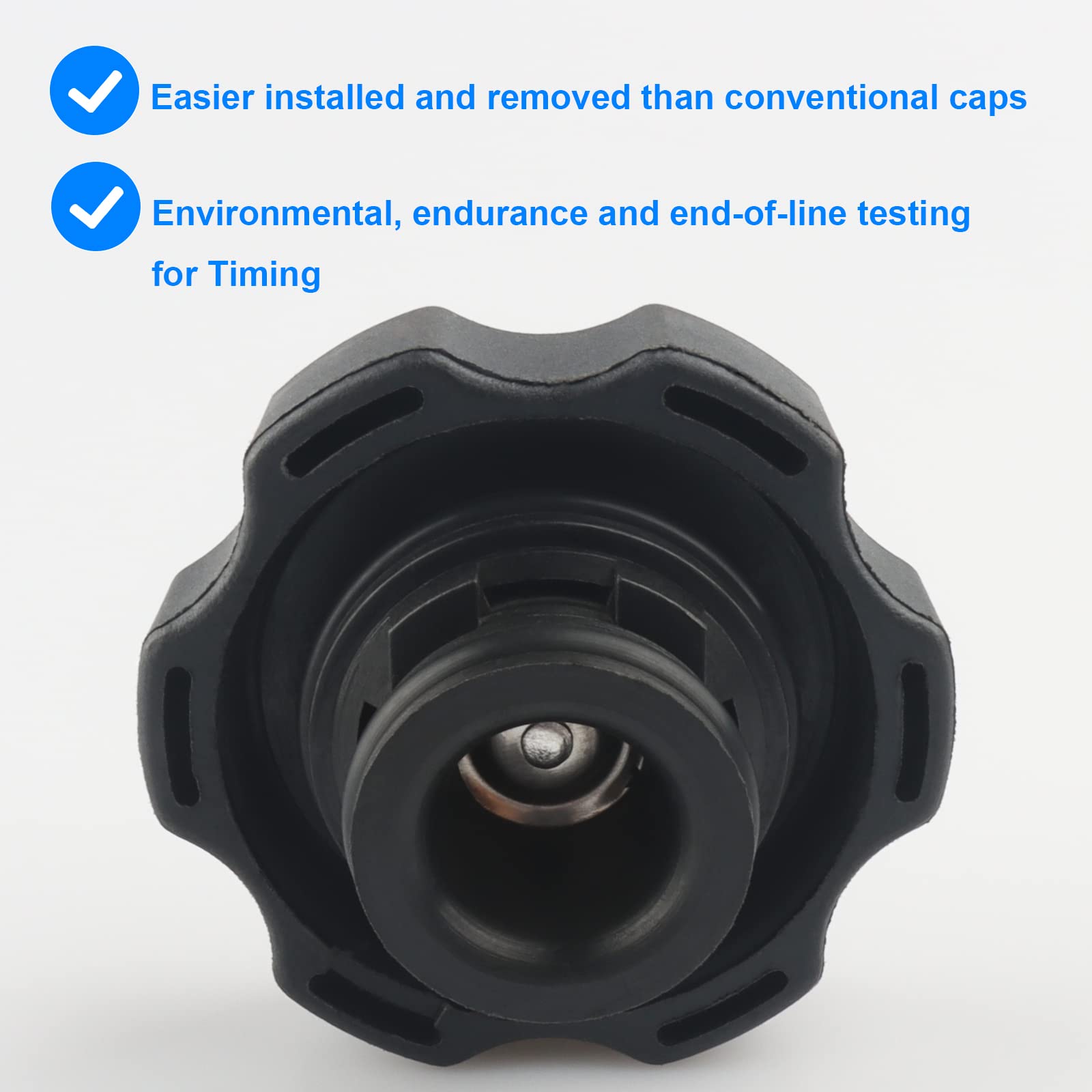 Radiator Surge Tank Cap, Coolant Reservoir Cap Replace Rc98, 15075118 Compatible With Chevy Gmc Duramax - 1999-2006 Silverado Sierra, 1999-2012 Malibu, 2000-2006 Tahoe Yukon, 1999-2005 Grand Am, More