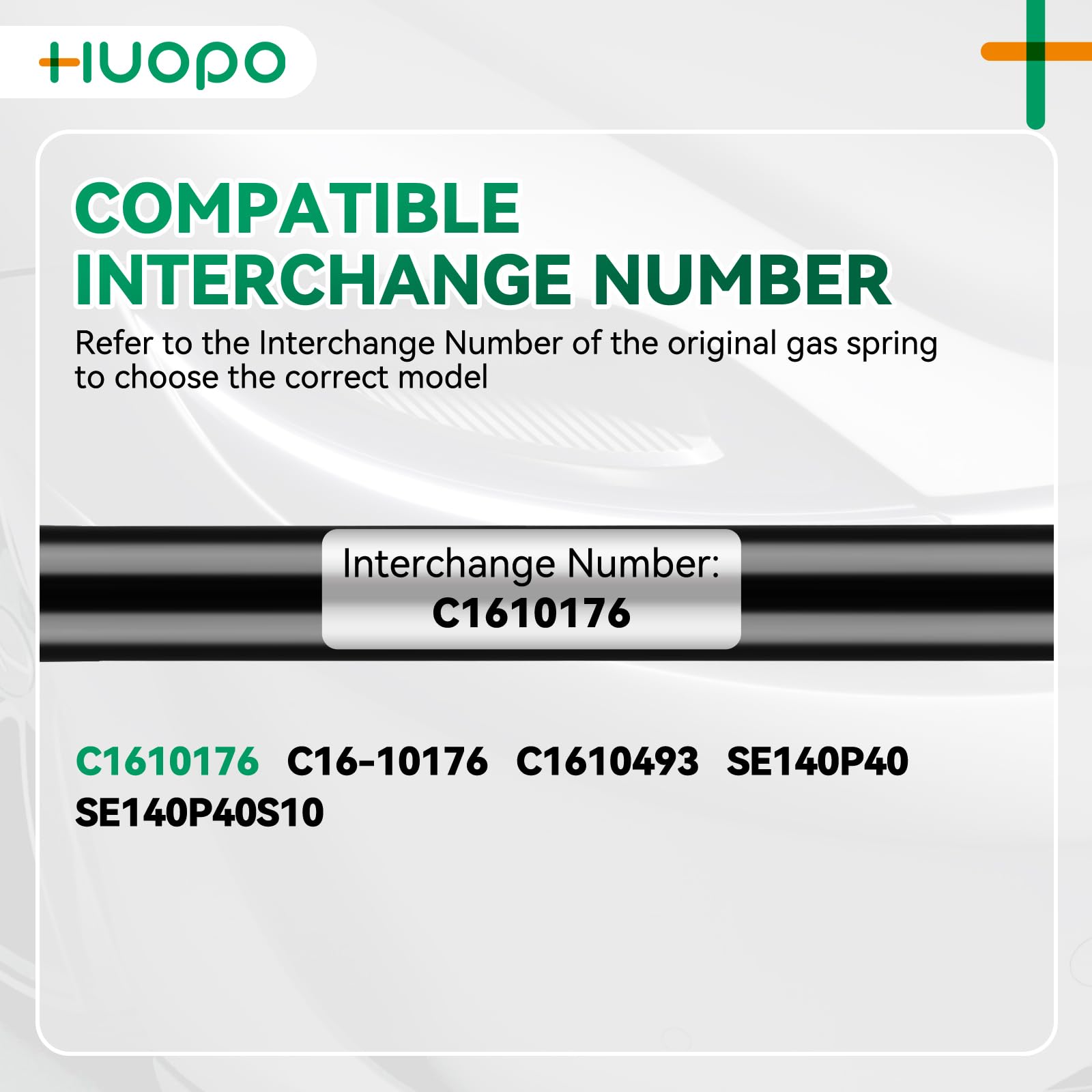 C1610176 14 Inch 35Lb/156N Gas Struts Shocks Spring Lift Support For Leer Camper Shell Topper Rear Windows Door Truck Cap Toolbo