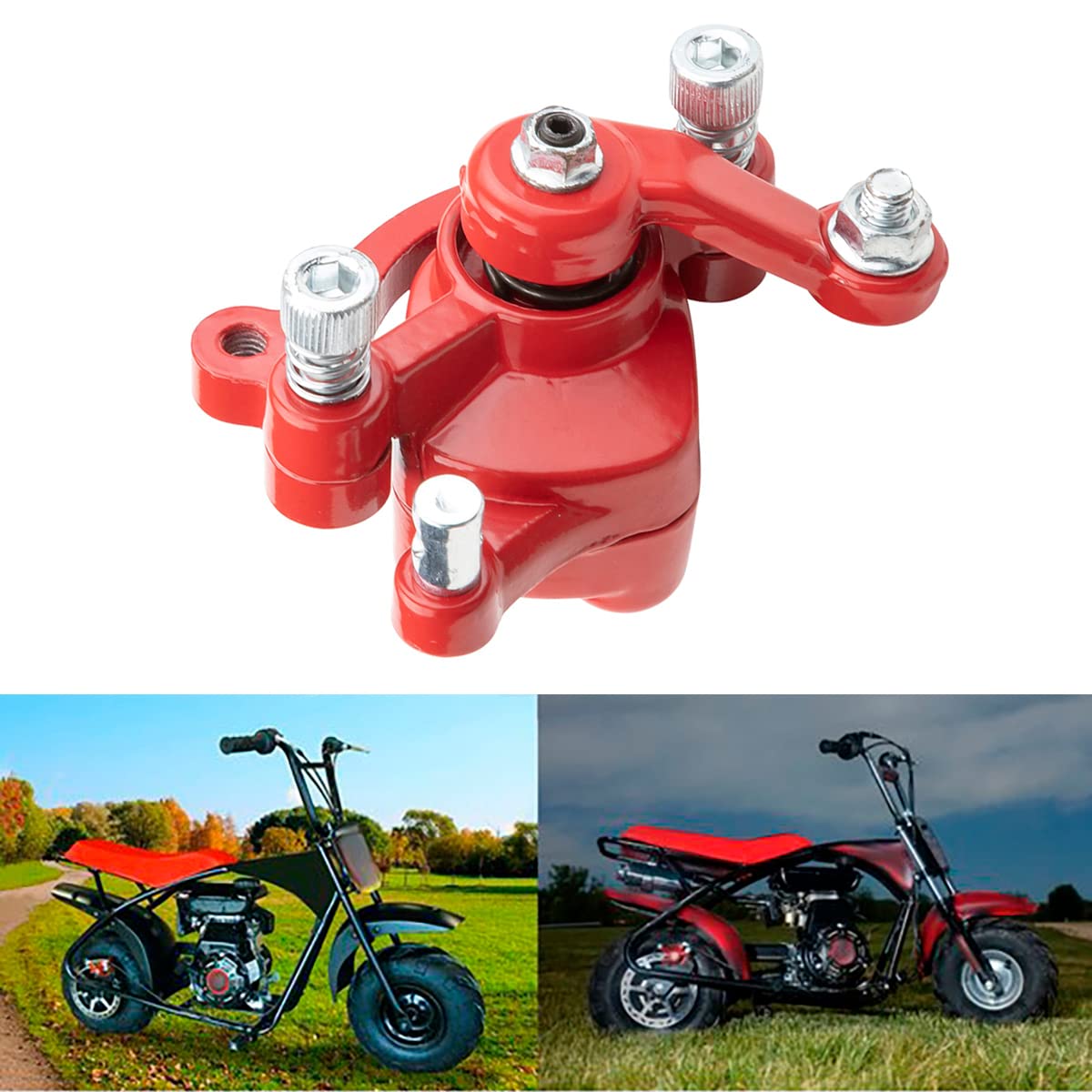 Rear Disc Brake Caliper With Brake Replaced Pads Pull Arm Brake Caliper Fits Motovox Mbx10 Mbx11 Mini Dirt Bike Mm-B80-Br 80Cc 2