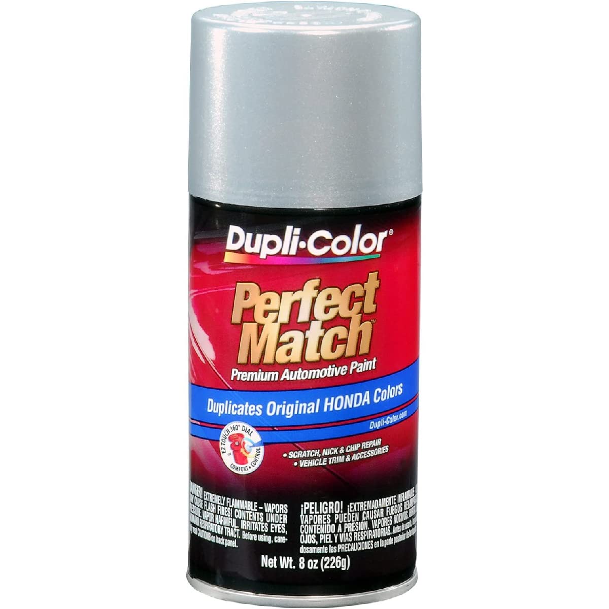 Dupli-Color Ebha09717-6Pk Perfect Match Automotive Spray Paint - Honda Satin Silver Metallic, Nh623M - 8 Oz. Aerosol Can, 6-Pack