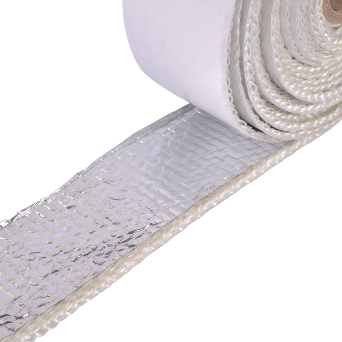 Autoec Heat Shield Tape, Self-Adhesive Heat Reflective Tape Roll, Adhesive Backed Heat Barrier For Car, Truck, Motorcycle (1.5'X 15')