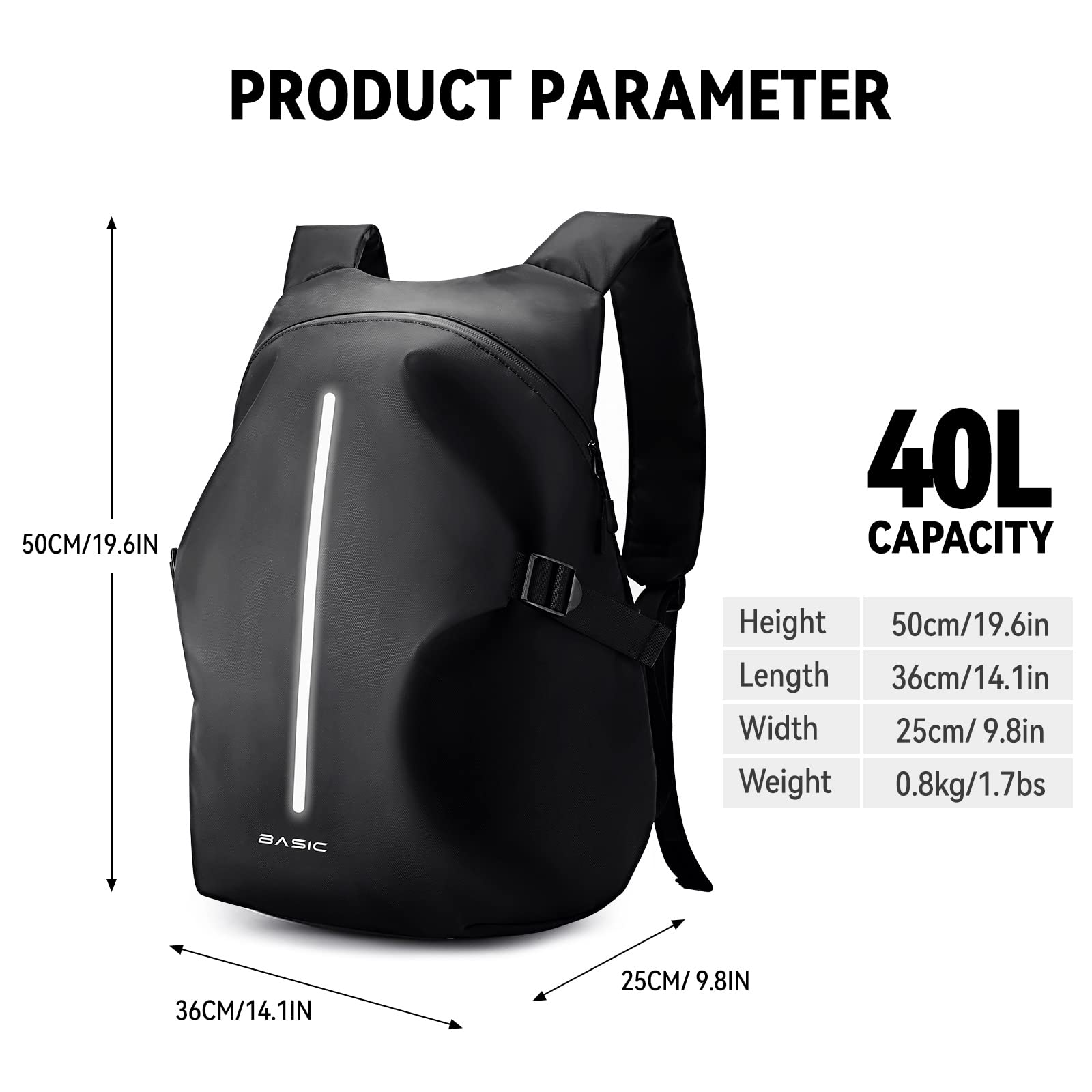 Weplan Motorcycle Backpack,Motorcycle Backpacks For Men And Women,Motorcycle Backpack Waterproof,Helmet Backpack Bookbag For Riding, Outing
