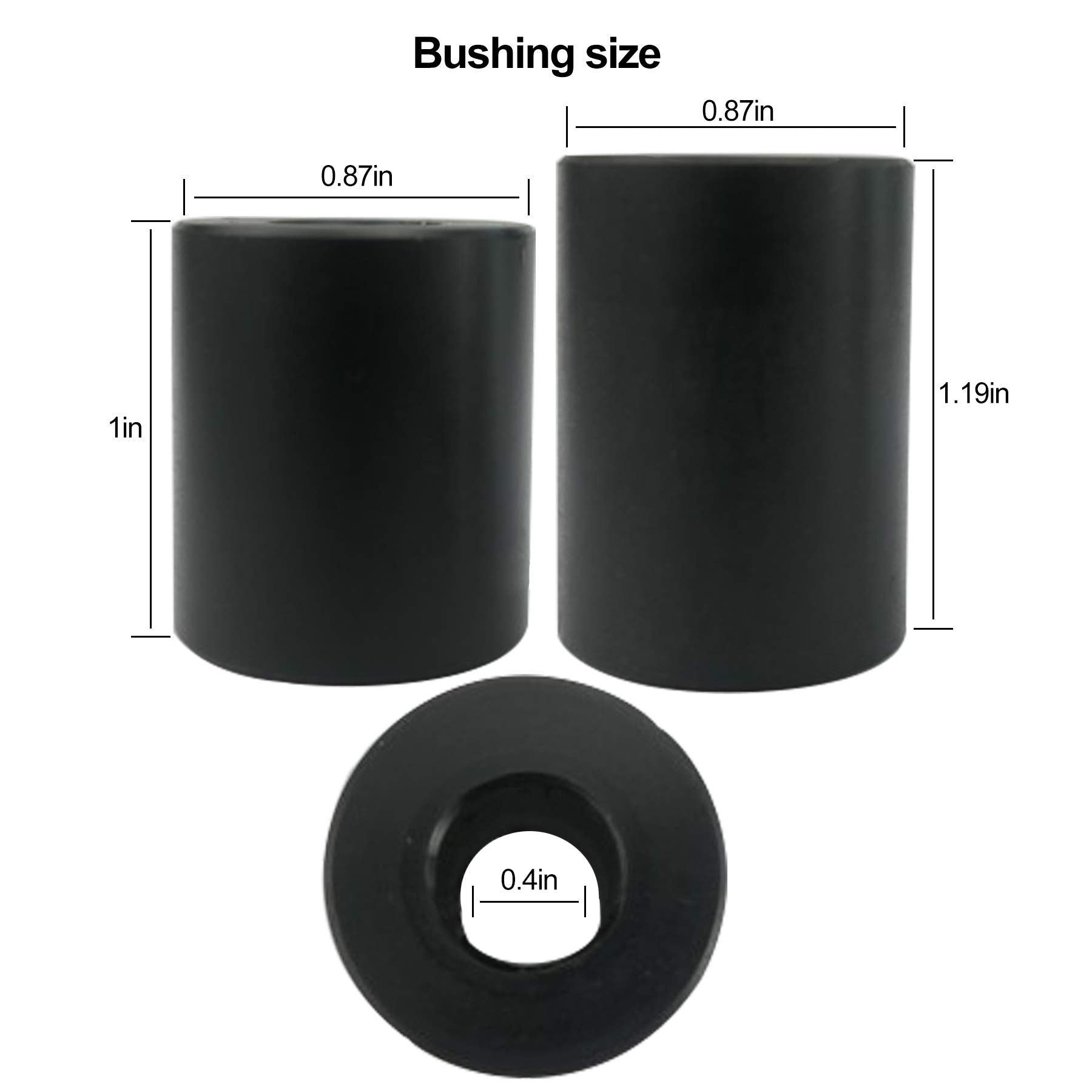 Upper and Lower Front Rear Shock Bushings for Polaris Ranger Sportsman Ranger Crew Scrambler 570 800 900 1000, 7041770, 7041959,